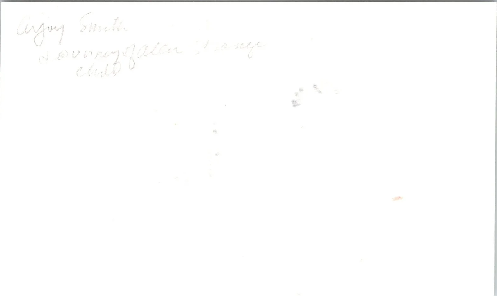 Arjay Smith — Arjay Smith Signed 3x5 Index Card The Journey Of Allen Strange Autographed, image 2