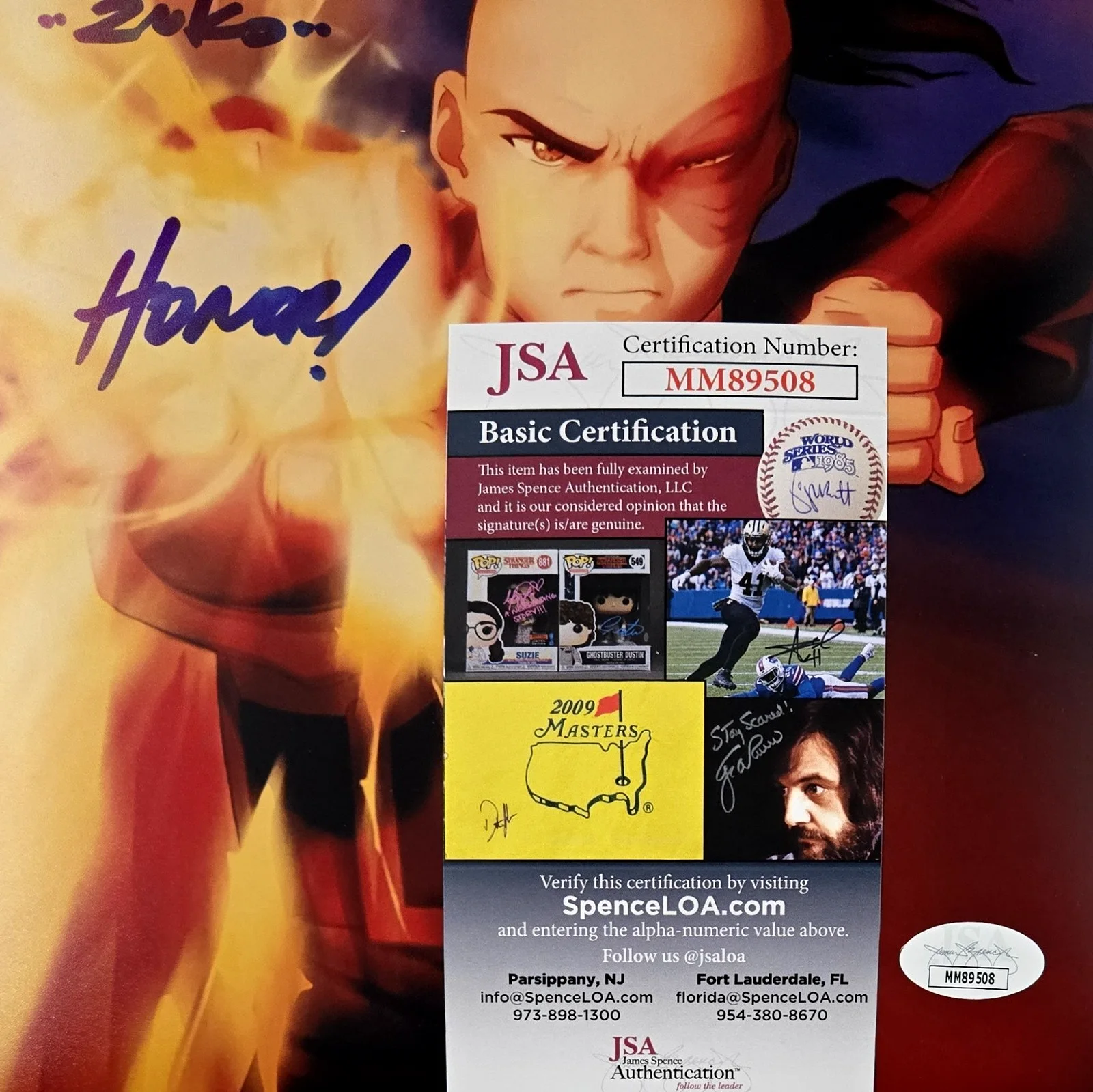 DANTE BASCO — Zuko Avatar Signed Photo Last Airbender Dante Basco Autograph 8x10 JSA COA 508, изображение 2