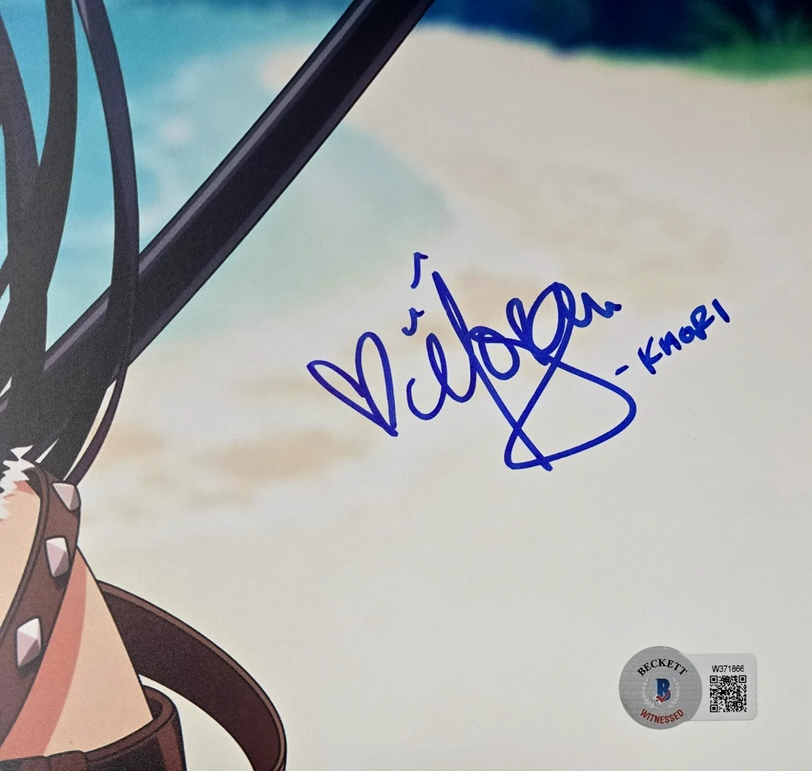 Morgan Laure Garrett — Kaori Kanzaki Signed Photo Certain Magical Index Morgan Laure Anime Beckett COA, изображение 2