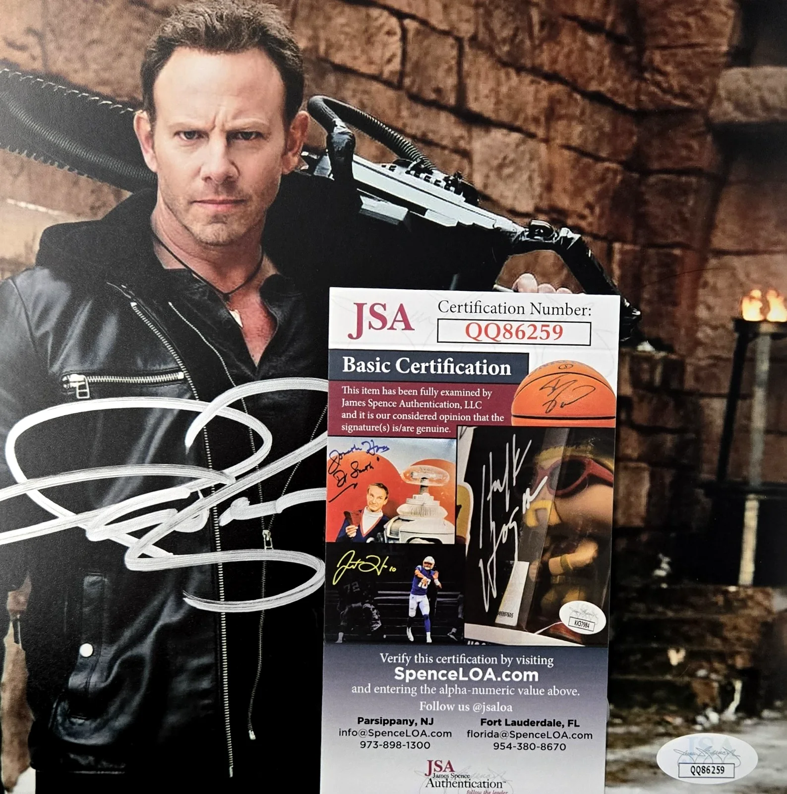 IAN ZIERING — Ian Ziering Signed Photo Sharknado Fin Shepard Autograph 8x10 JSA COA 259, image 2