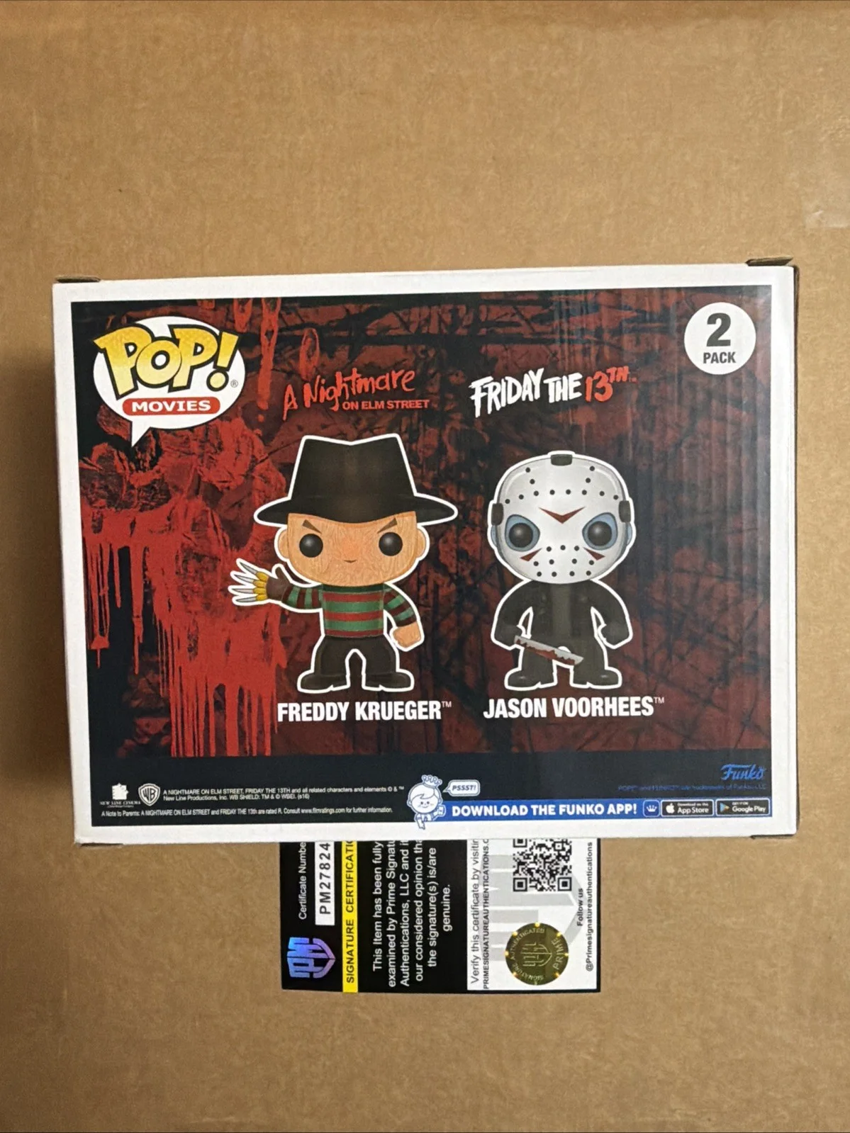 Robert Englund Ken Kirzinger — Robert Englund & Ken Kirzinger Signed/Autographed Funko Pop! 2pk. Prime COA., image 3