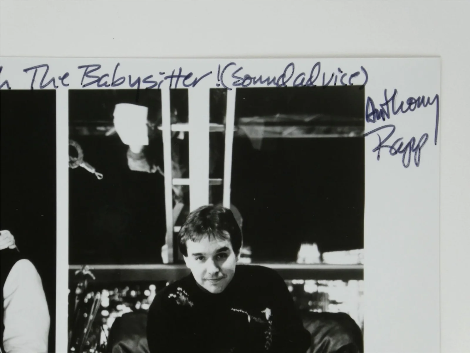 Keith Coogan — Keith Coogan Anthony Rapp Signed B&W 8x10 Promo Photo Adventures In Babysitting, image 4
