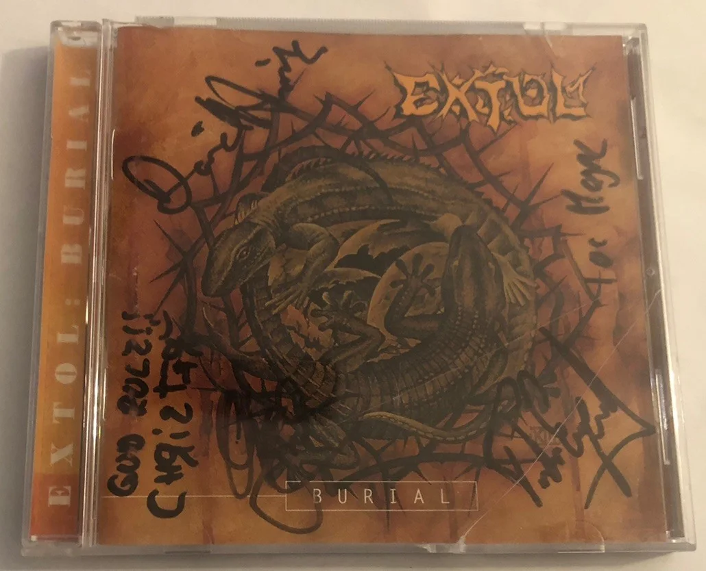 Extol Burial Signed Autographed CD 1999 Solid State Records Good Rare!, image 2