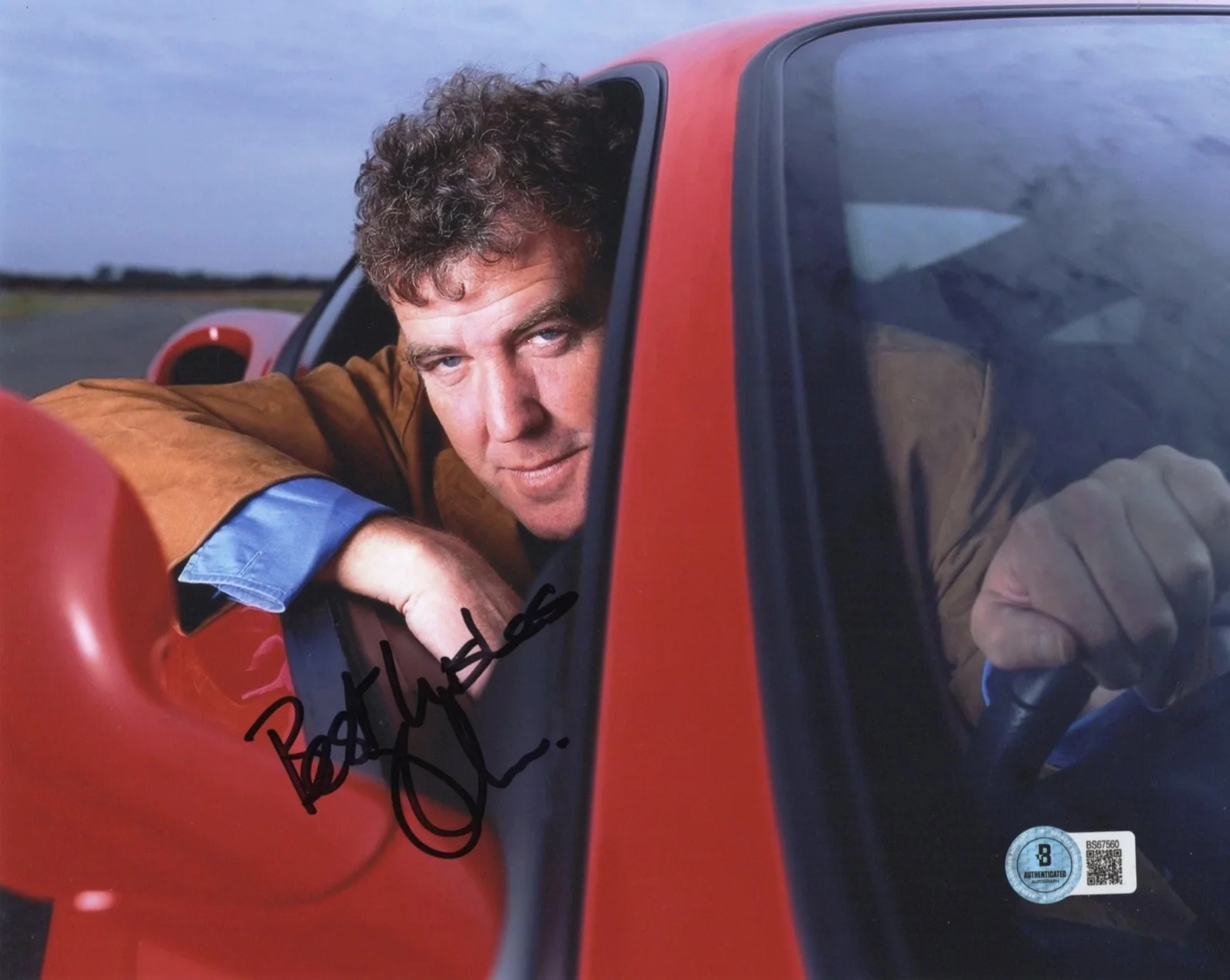 Jeremy Clarkson — Jeremy Clarkson Autographed Signed TOP GEAR 8x10 Photo Beckett BAS COA