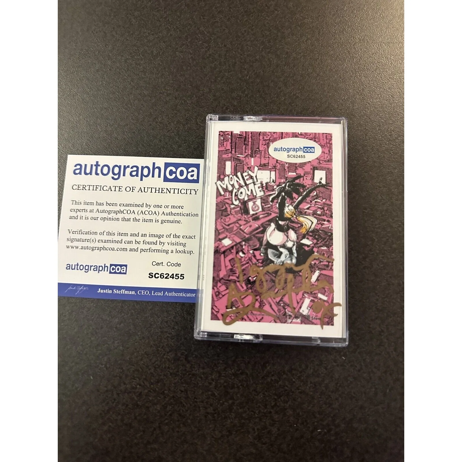 SIGNED Iggy Azalea - Money Come Cassette Autograph w/ COA ACOA #SC62455, изображение 2
