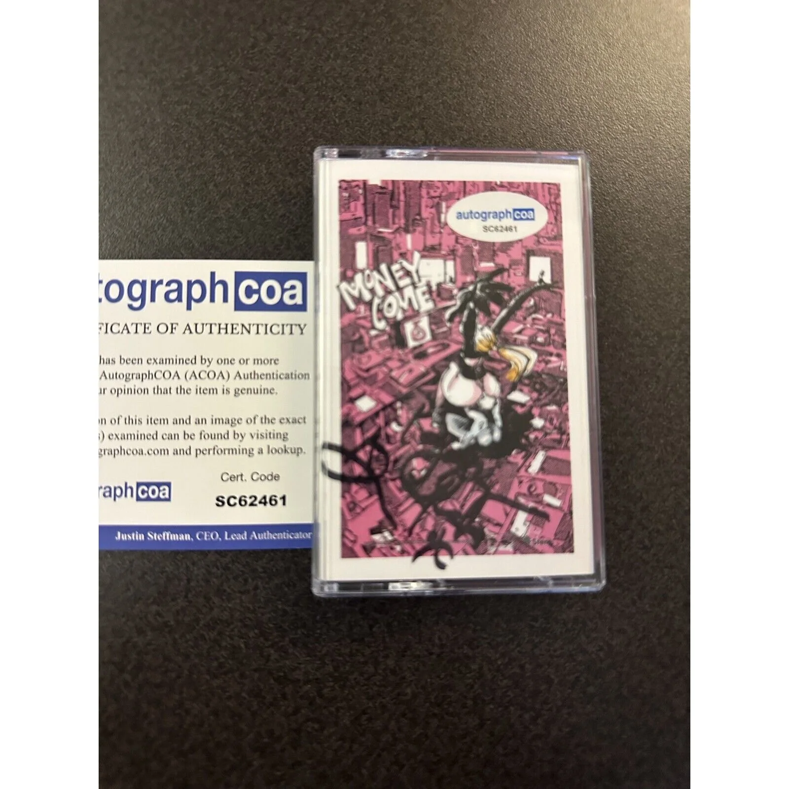 SIGNED Iggy Azalea - Money Come Cassette Autograph w/ COA ACOA #SC62461, image 2