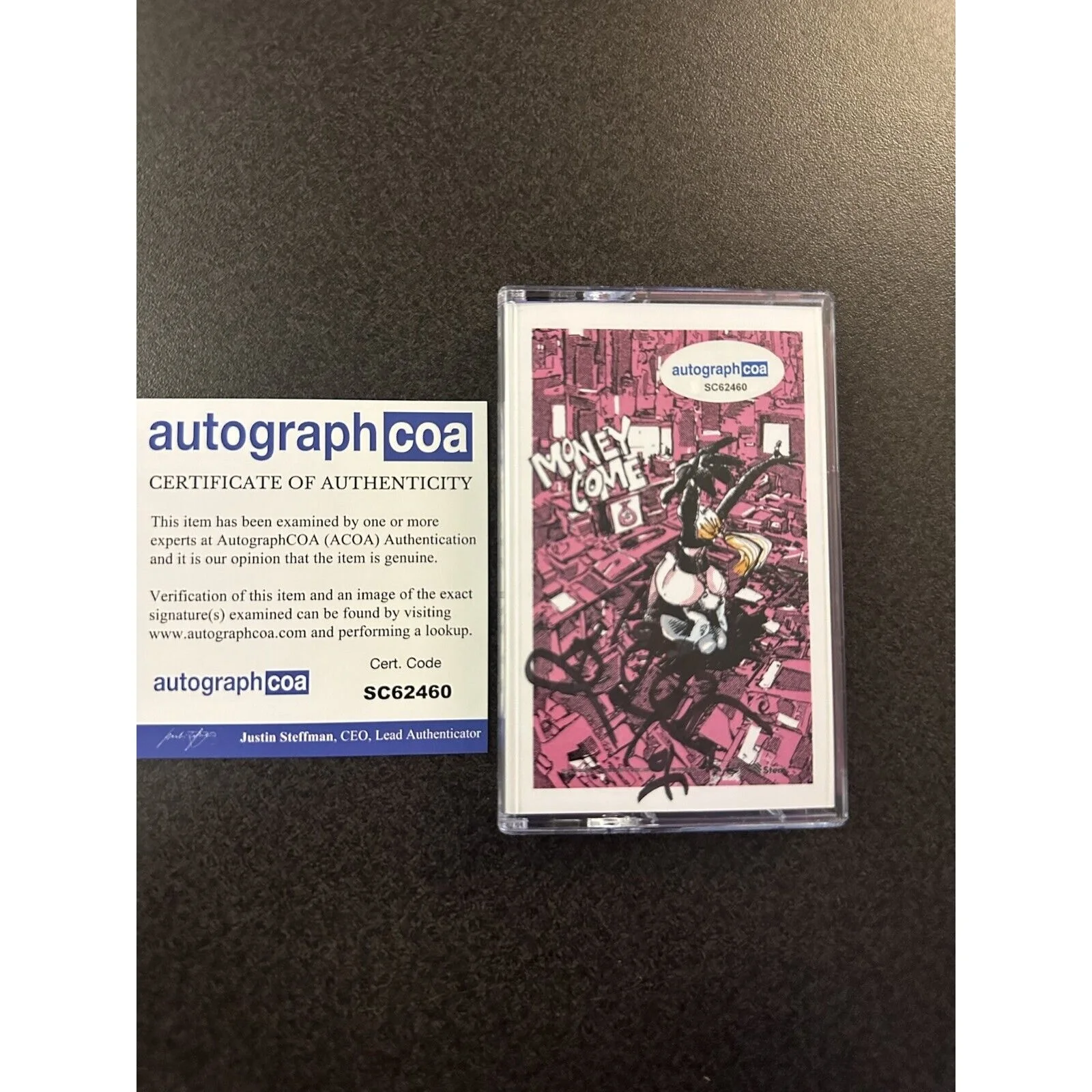 SIGNED Iggy Azalea - Money Come Cassette Autograph w/ COA ACOA #SC62460, image 2