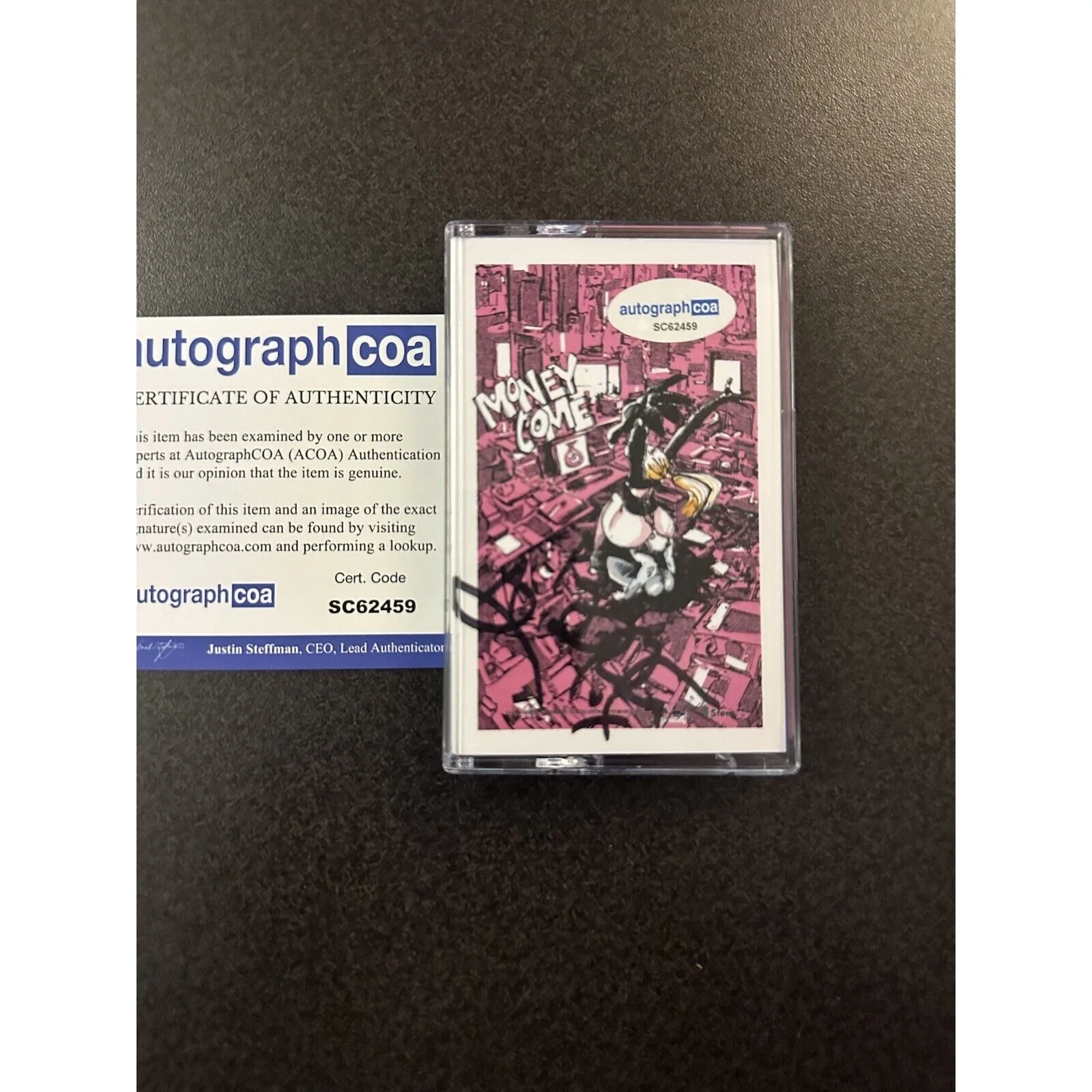 SIGNED Iggy Azalea - Money Come Cassette Autograph w/ COA ACOA #SC62459, image 2