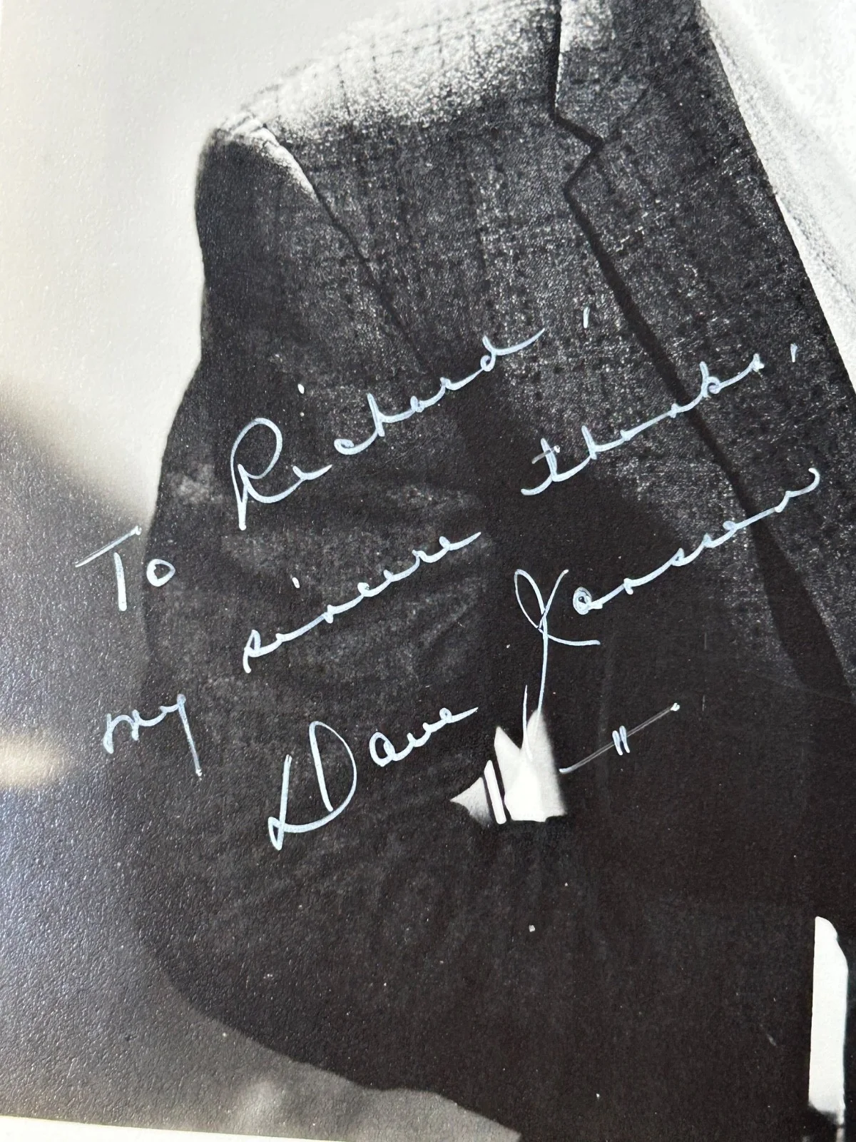 DAVID JANSSEN—SIGNED PHOTO—FUGITIVE•HARRY O•John Wayne Green Berets•Marooned, изображение 2