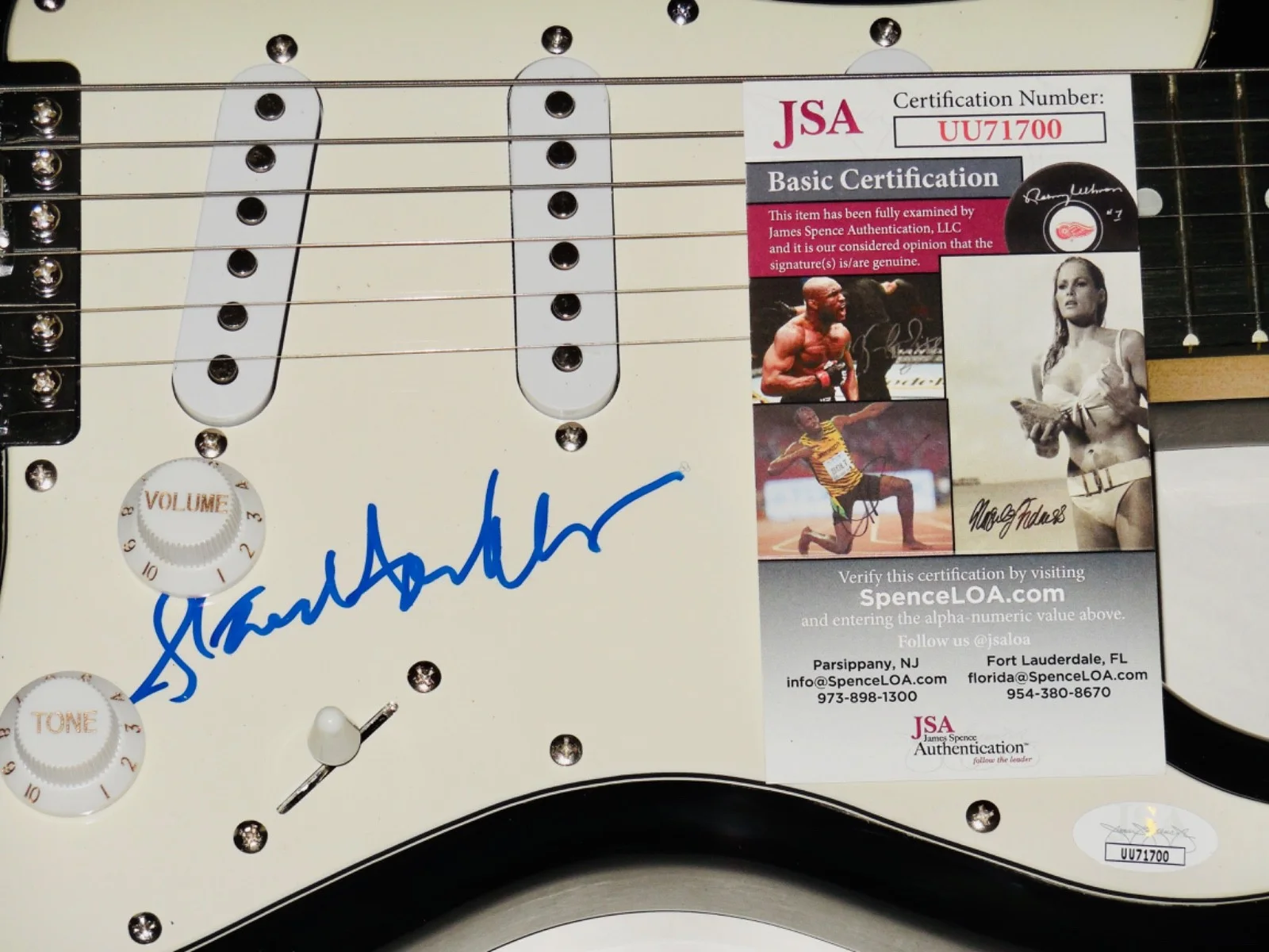 STEVE HACKETT AUTOGRAPHED ELECTRIC GUITAR (GENESIS) - JSA COA!, image 2