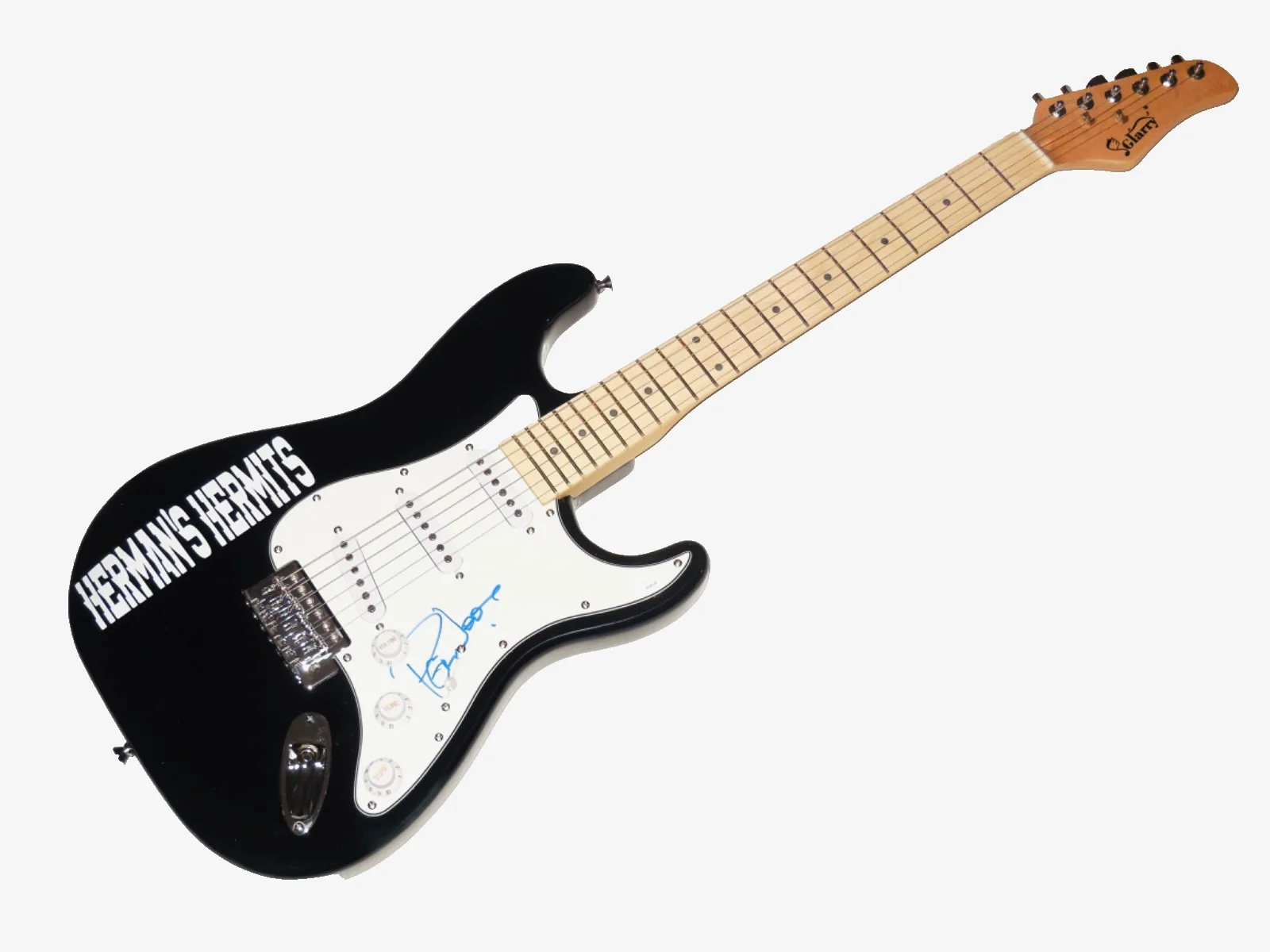 PETER NOONE AUTOGRAPHED ELECTRIC GUITAR (HERMAN'S HERMITS) - JSA COA!, image 4