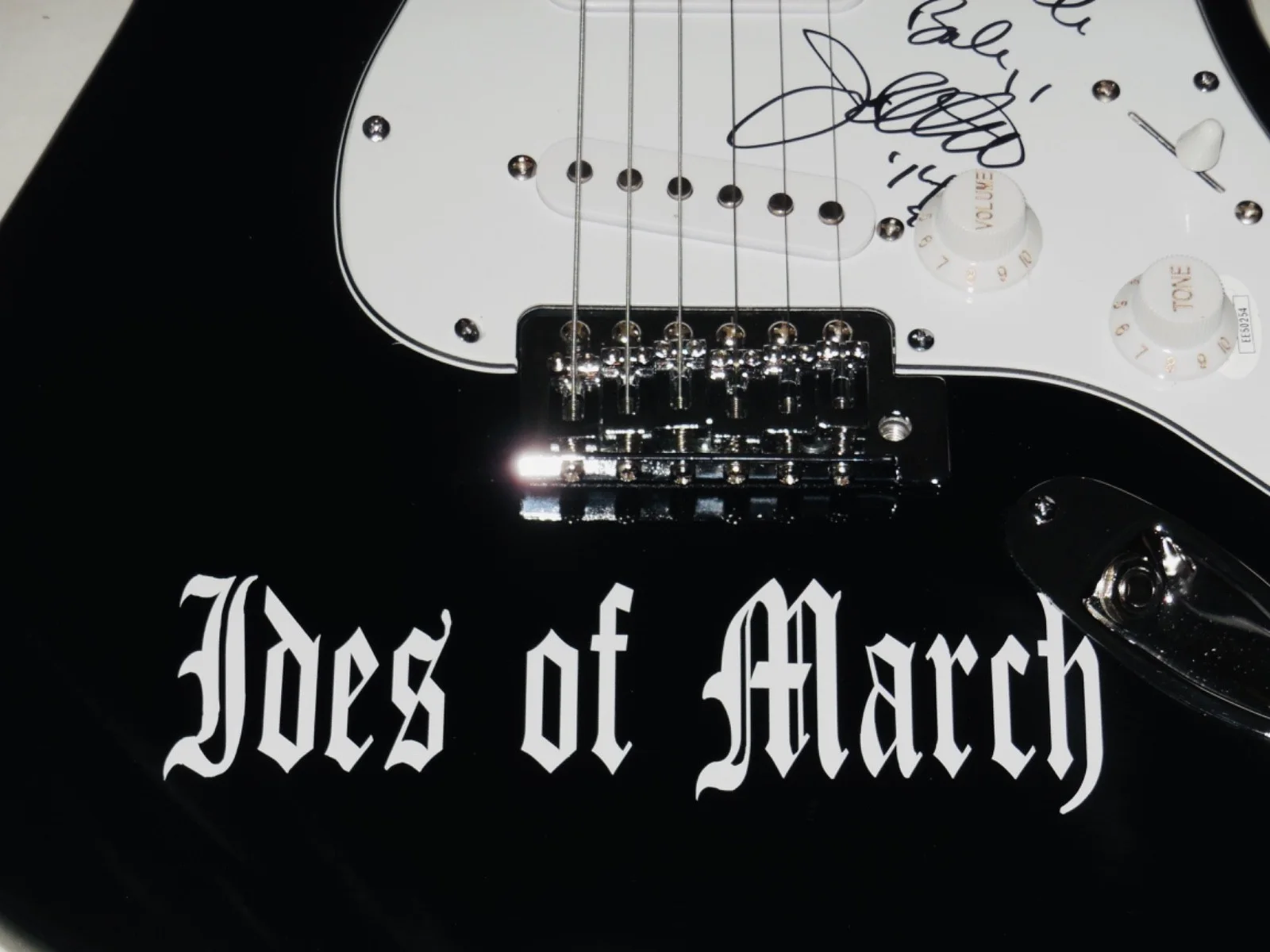 JIM PETRICK AUTOGRAPHED ELECTRIC GUITAR (IDES OF MARCH) - JSA COA!, изображение 3