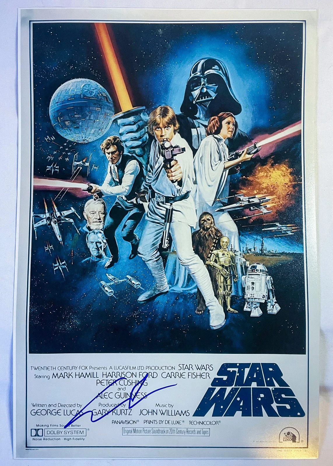 George Lucas — George Lucas Creator Signed STAR WARS New Hope 12x18 Photo Style C PROOF JSA COA, image 2