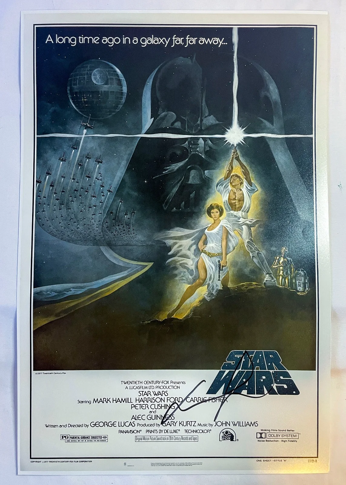 George Lucas — George Lucas Creator Signed STAR WARS New Hope 12x18 Photo Style A PROOF JSA COA, изображение 2