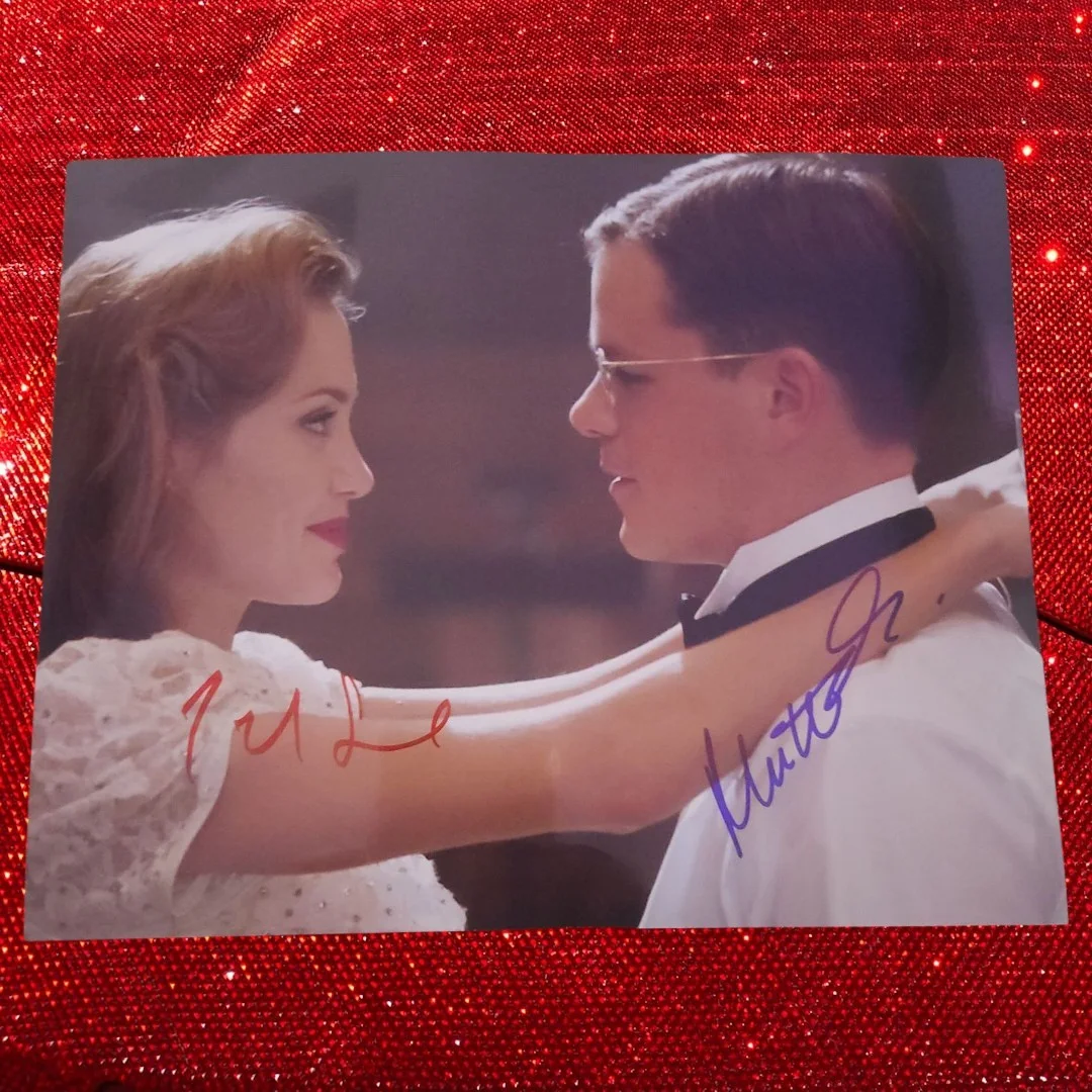 Angelina Jolie and Matt Damon — Angelina Jolie & Matt Damon Dual Signed 8x10 Photo Autographed The Good Shepherd