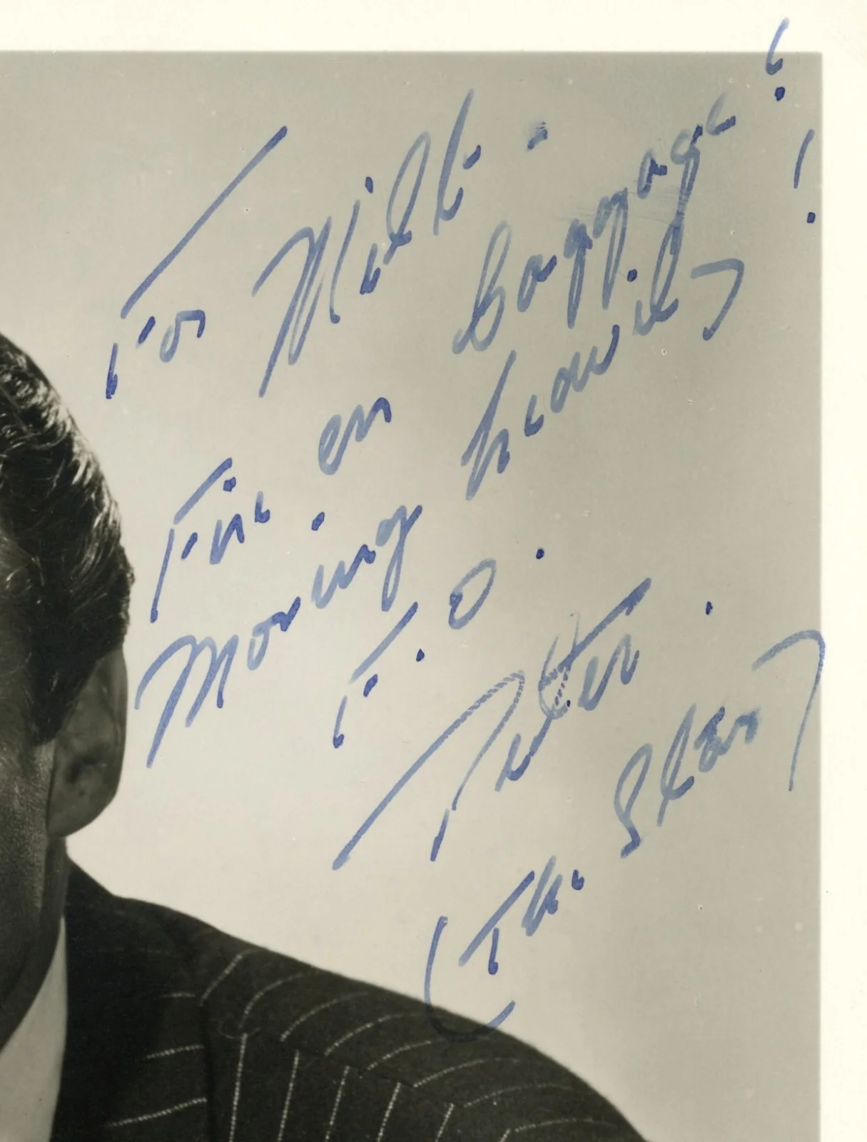 Handsome Vintage Peter Lawford Signed Photo, изображение 2