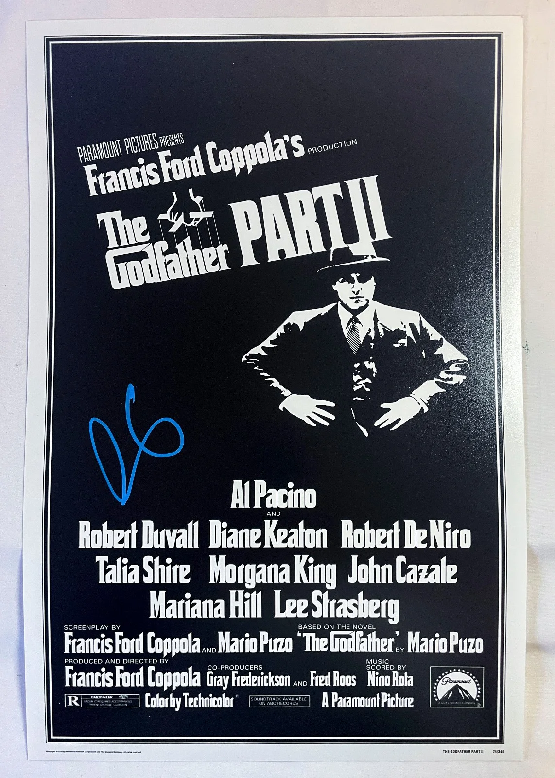 Al Pacino — Al Pacino Signed THE GODFATHER PART II TWO 12x18 Photo Poster EXACT Proof JSA, image 2