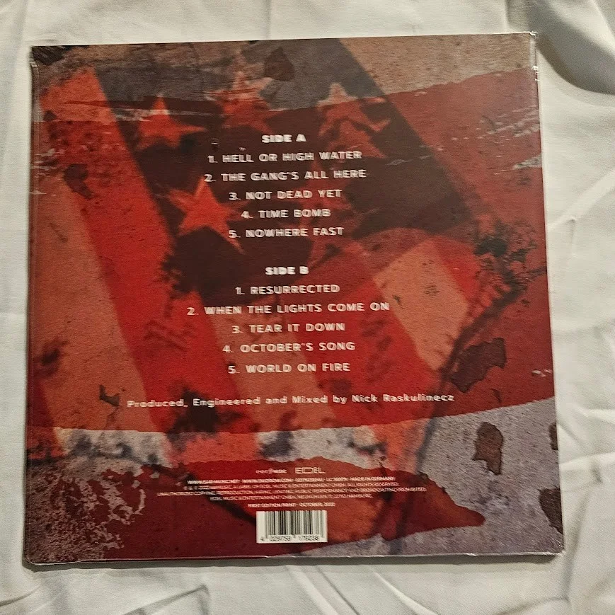 Skid Row Band SIGNED The Gang's all Here RED LP Vinyl Autographed JSA COA LMTD, image 2