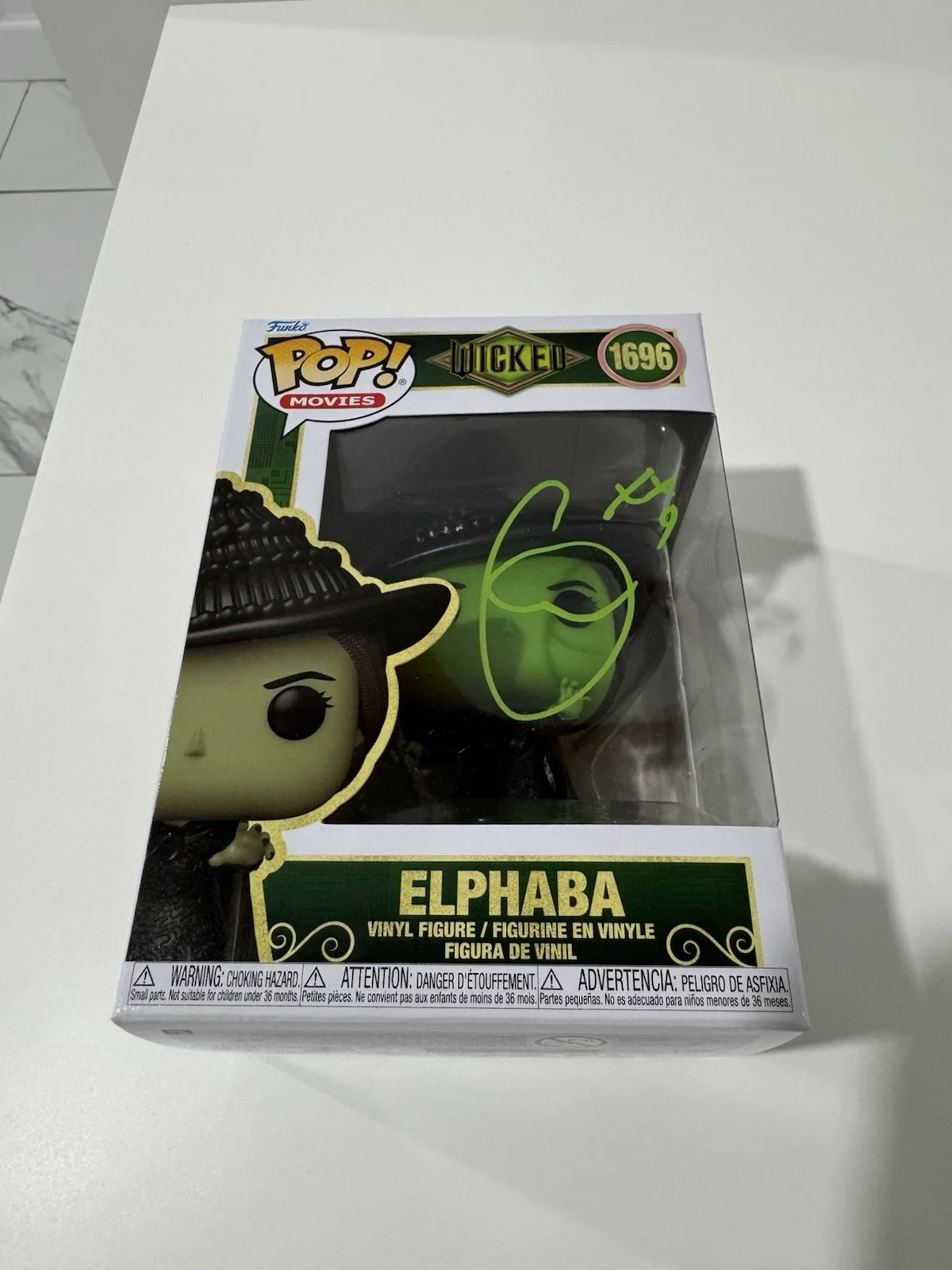 Cynthia Erivo — CYNTHIA ERIVO Signed Funko Pop #1696! Elphaba! Wicked! PROOF, изображение 3