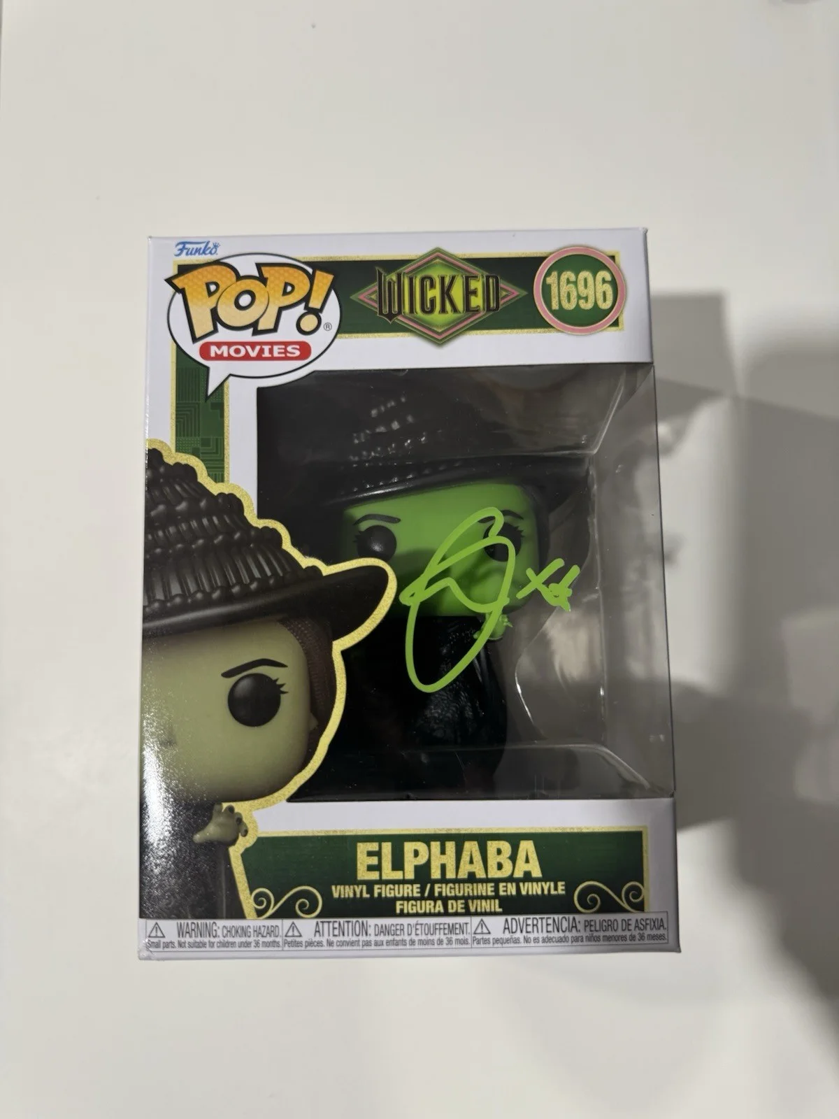 Cynthia Erivo — CYNTHIA ERIVO Signed Funko Pop #1696! Elphaba! Wicked! PROOF, изображение 2