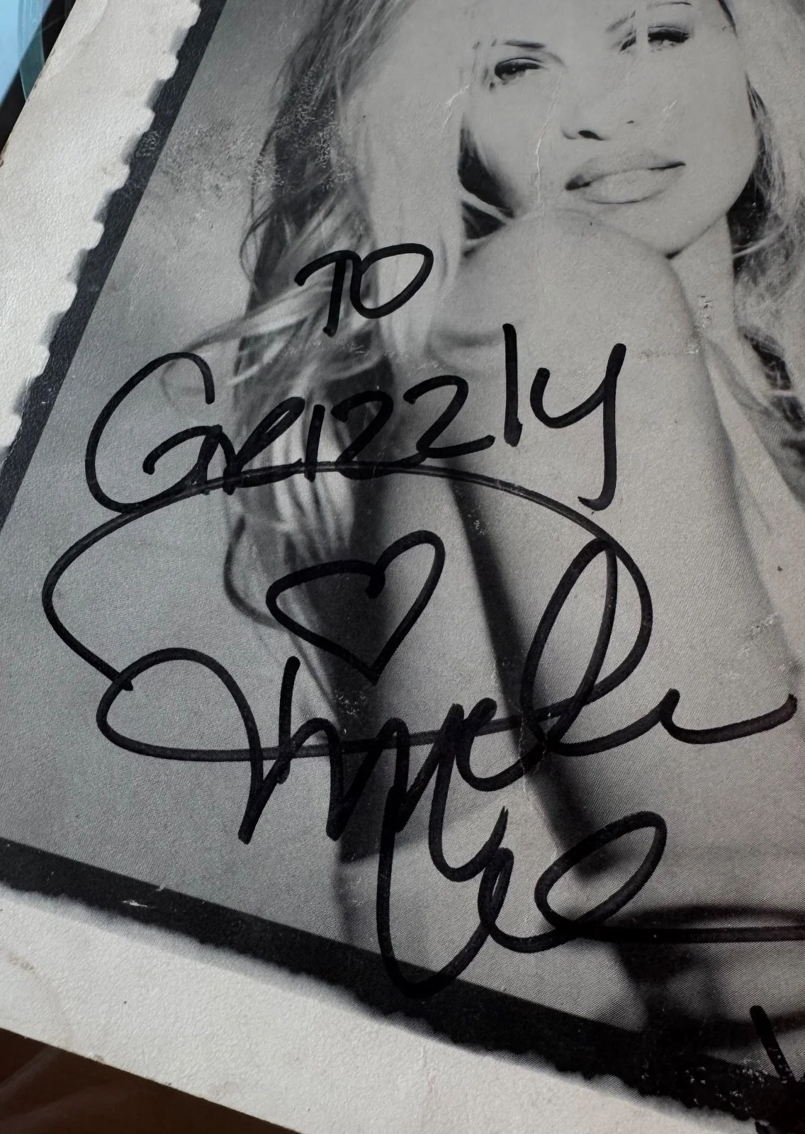 Pamela Lee Anderson Baywatch Autograph Signed 8x10 Photo Headshot Young Vintage, изображение 2