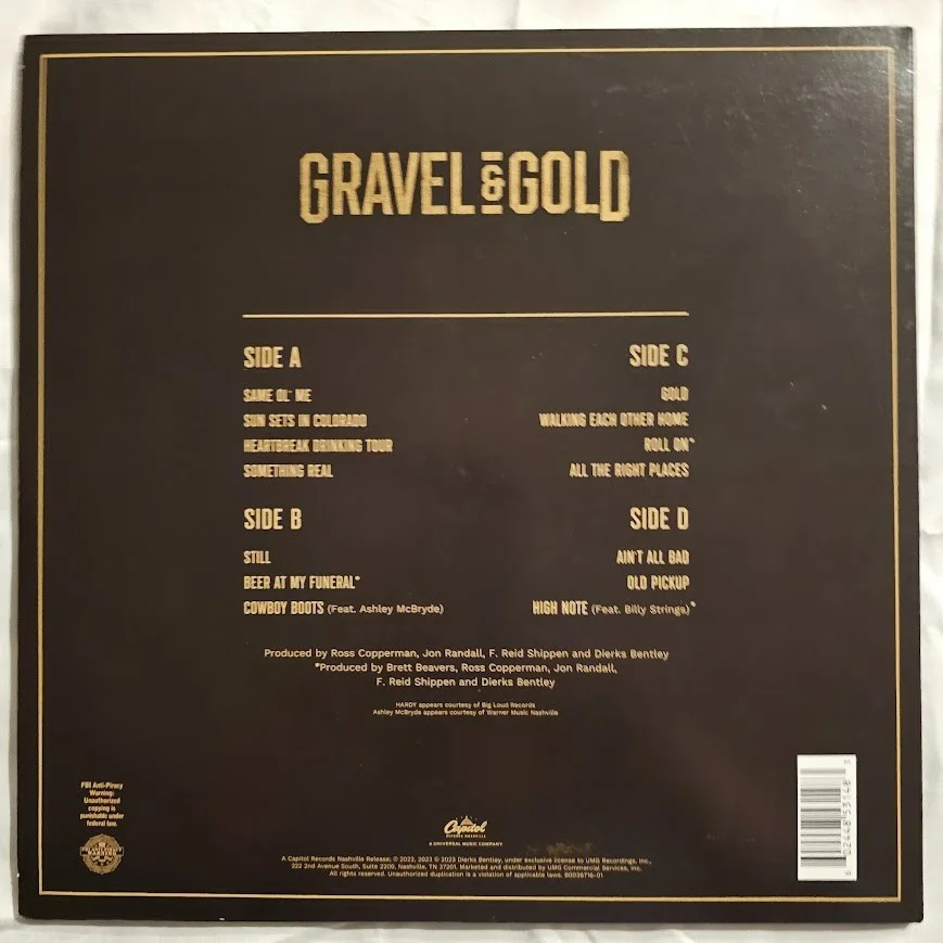 Dierks Bentley Signed Autographed Gravel & Gold Double Vinyl LP JSA COA, изображение 2