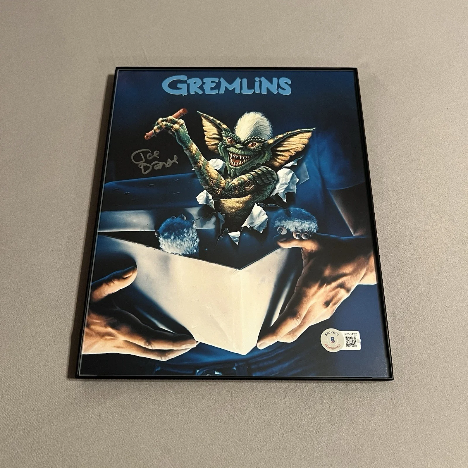 Joe Dante — Gremlins (1984) Joe Dante (Director) Authentic Autographed 8x10 Framed Photo