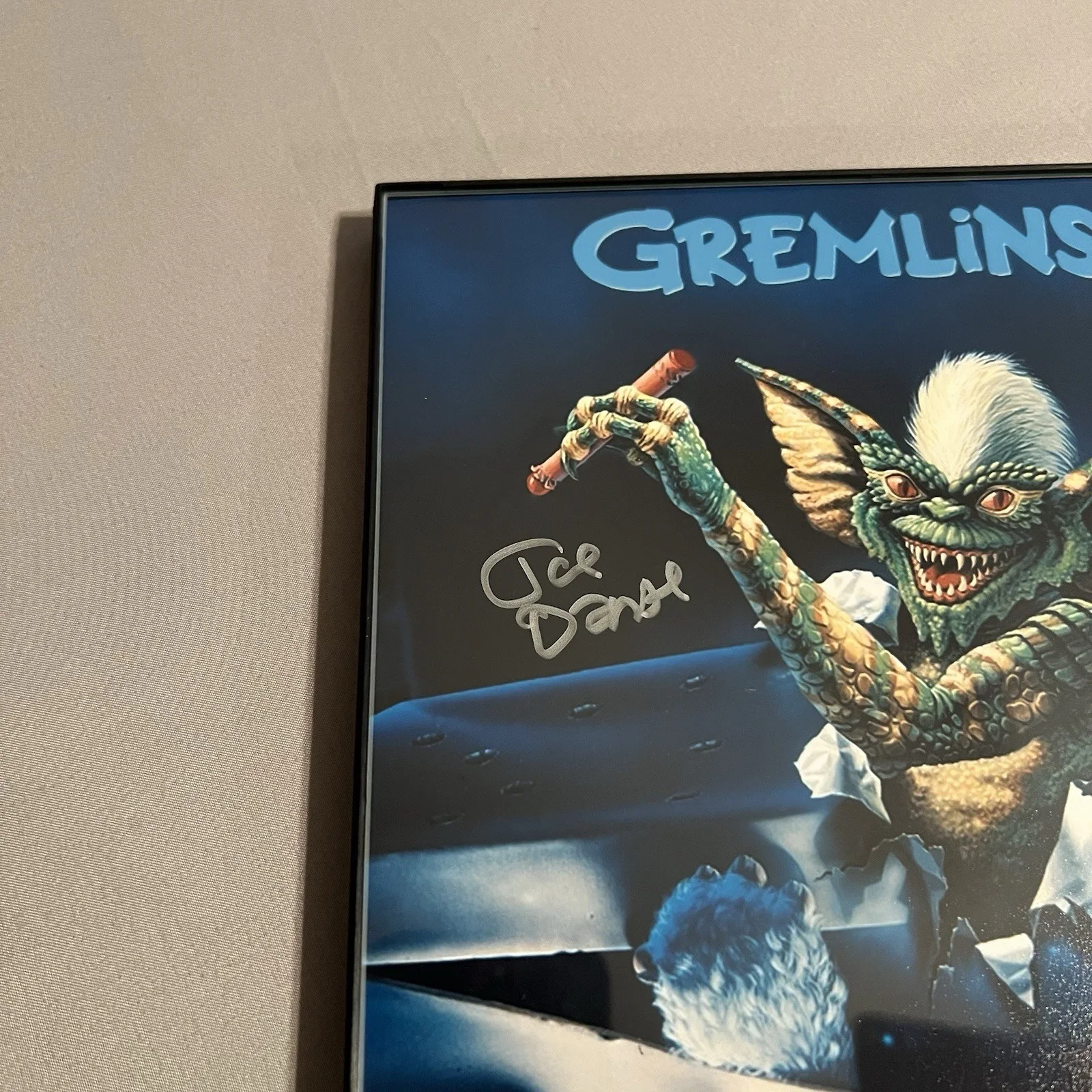 Joe Dante — Gremlins (1984) Joe Dante (Director) Authentic Autographed 8x10 Framed Photo, изображение 2