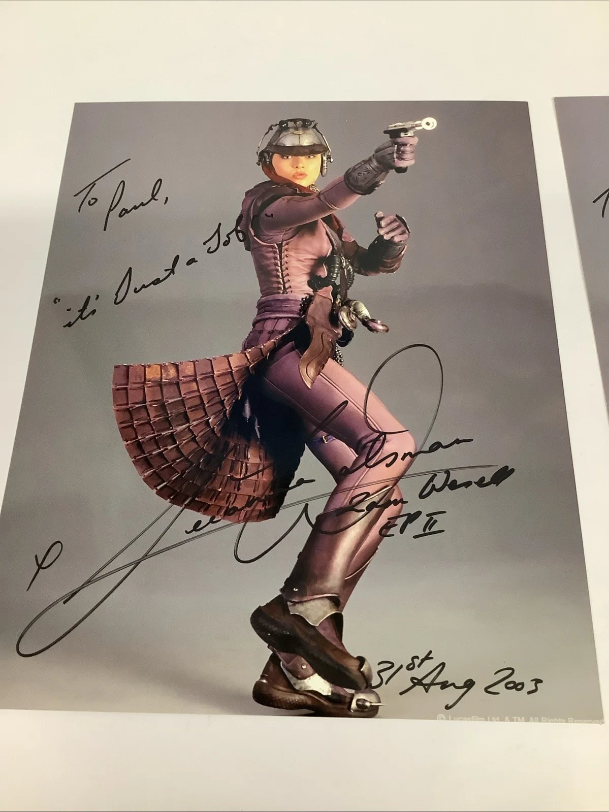 Sam We sell Star Wars Attack Of The Clones Autograph X2, изображение 2