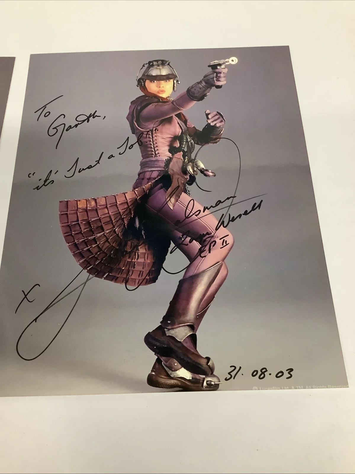 Sam We sell Star Wars Attack Of The Clones Autograph X2, изображение 3