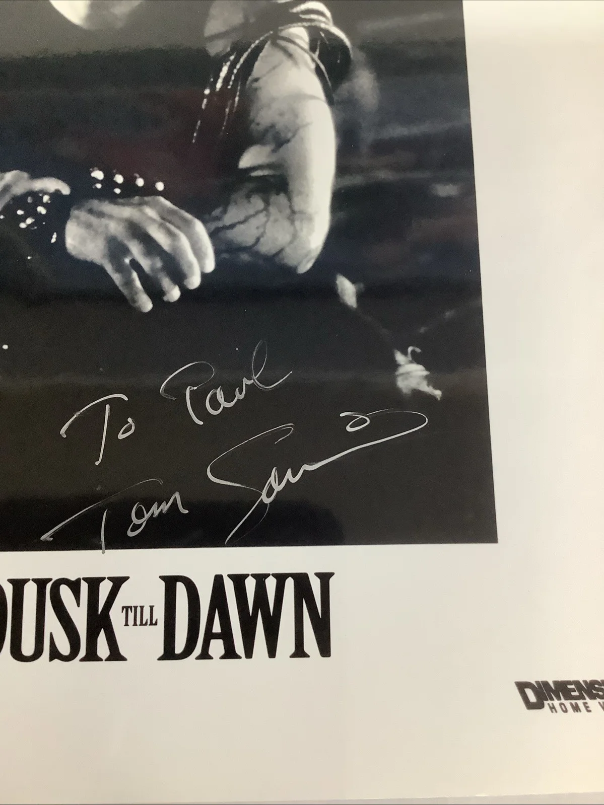 Tony Savino From Dusk To Dawn Autograph Horror Movie, изображение 2