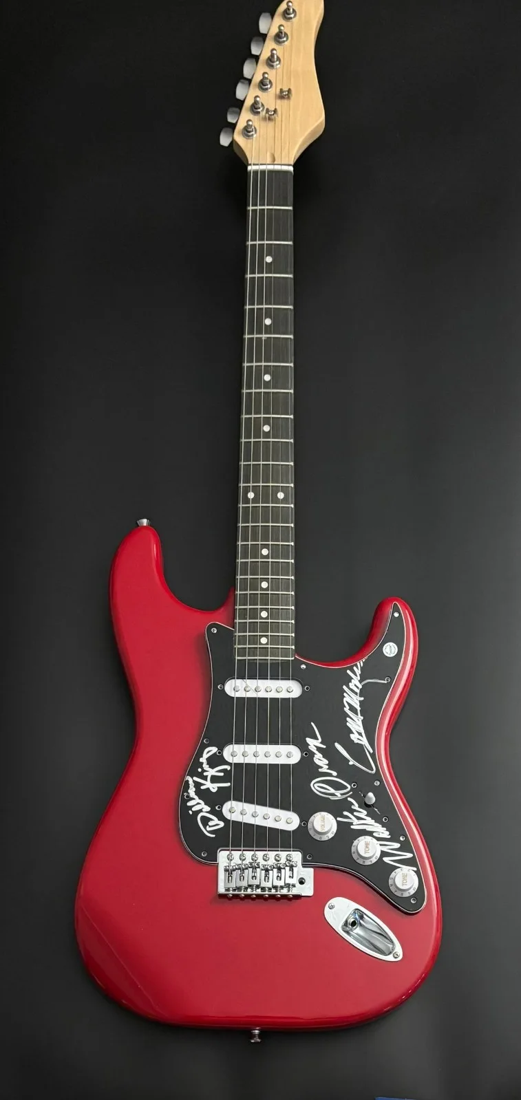 GFA William King Walter Orange * THE COMMODORES * Signed Electric Guitar AD COA, image 3
