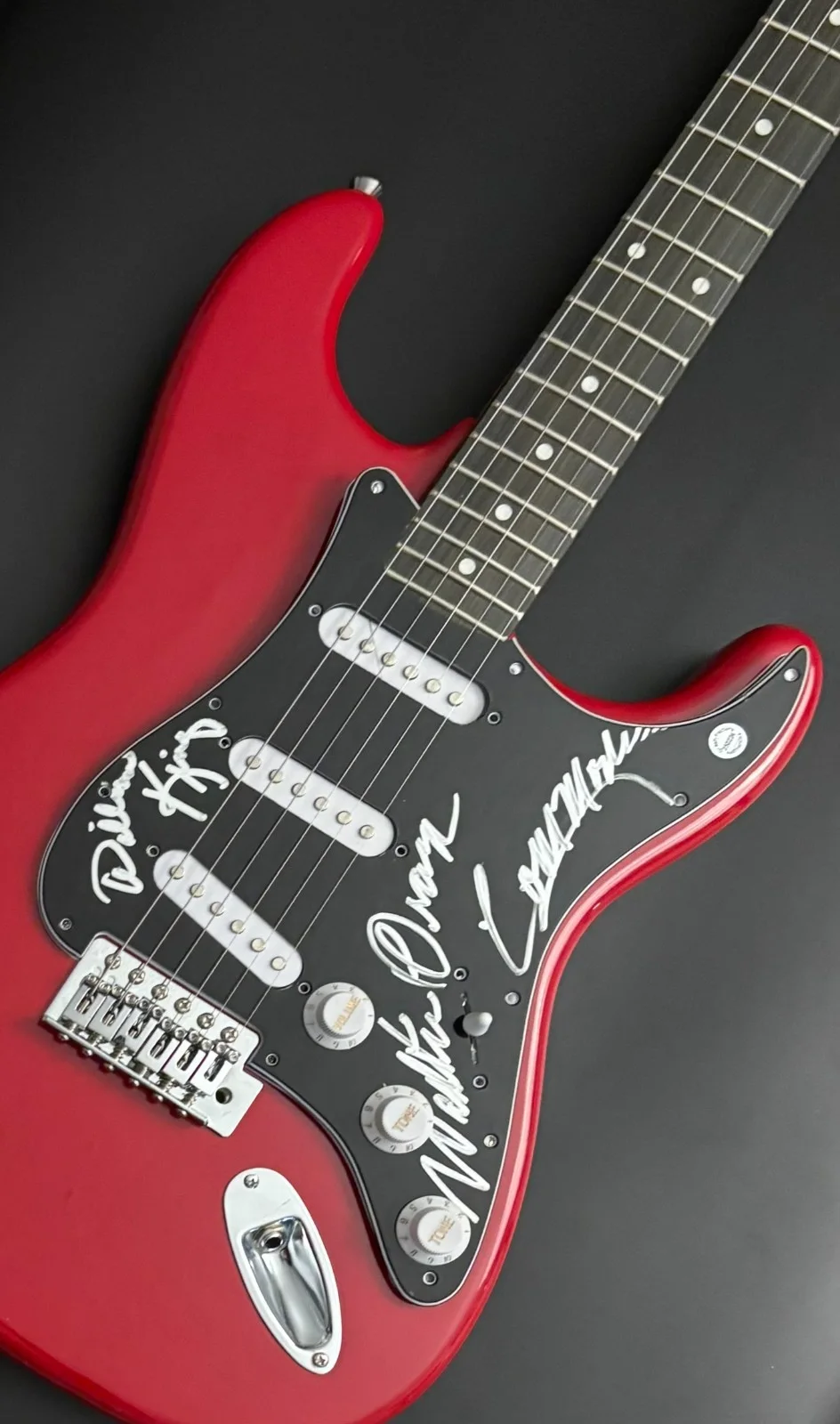 GFA William King Walter Orange * THE COMMODORES * Signed Electric Guitar AD COA, image 5
