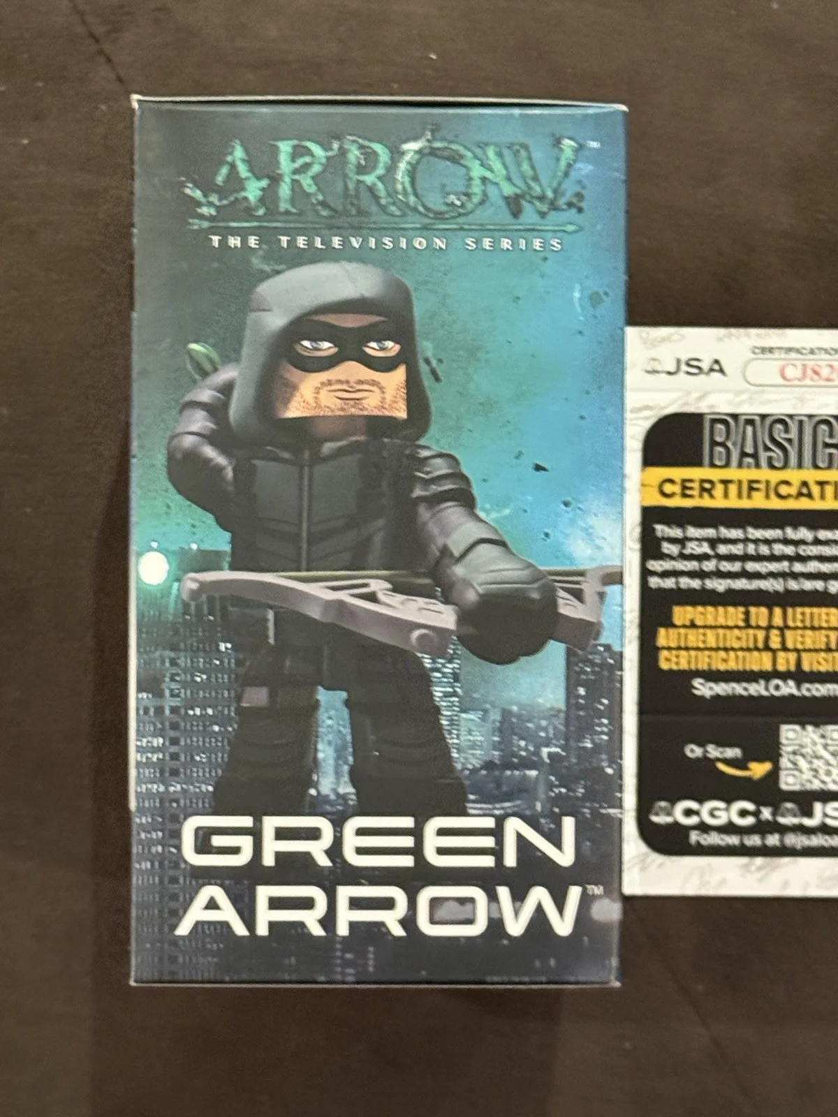 Stephen Amell Signed The Arrow ViniMates Figure Oliver Queen Green DC JSA COA, image 4