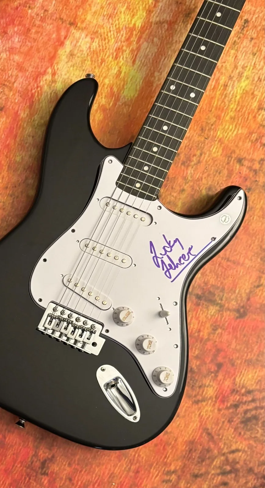 GFA Circle Jerks Drummer * LUCKY LEHRER * Signed Electric Guitar COA, image 5