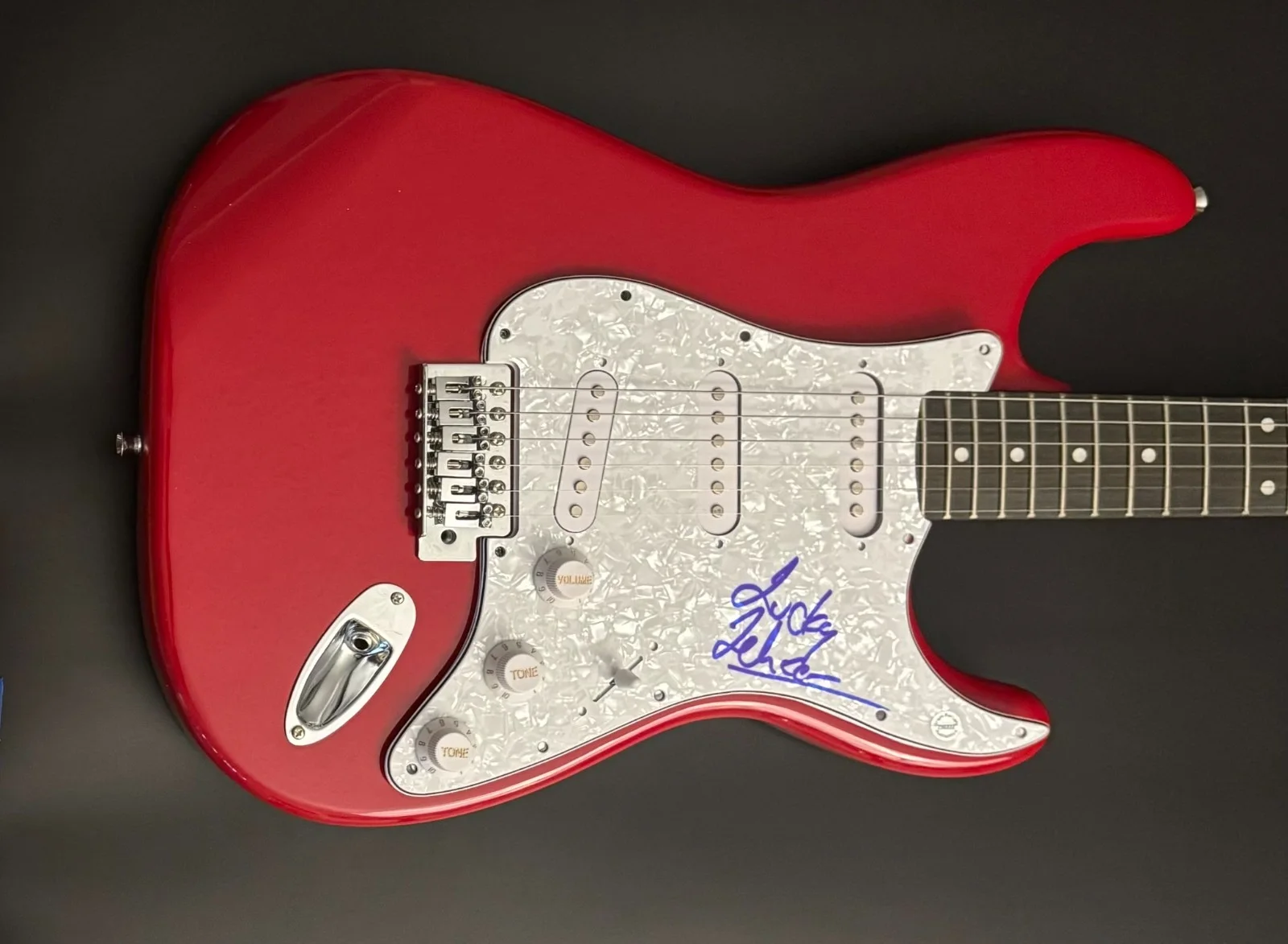 GFA Circle Jerks Drummer * LUCKY LEHRER * Signed Electric Guitar LA1 COA, image 5