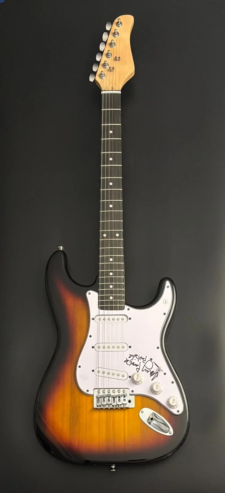 GFA Jeffrey Paradise Harvest Moon * POOLSIDE * Signed Electric Guitar COA, image 2