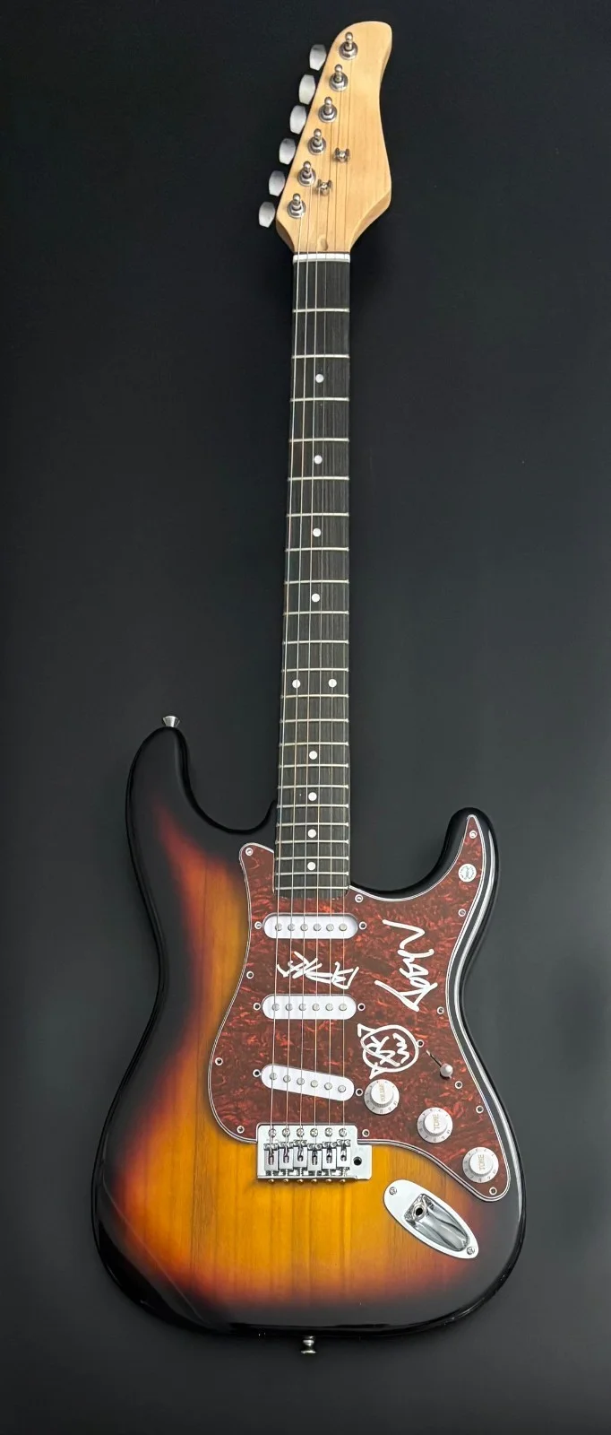 GFA Punk Tactics x2 Duo * JOEY VALENCE & BRAE * Signed Electric Guitar COA, изображение 2