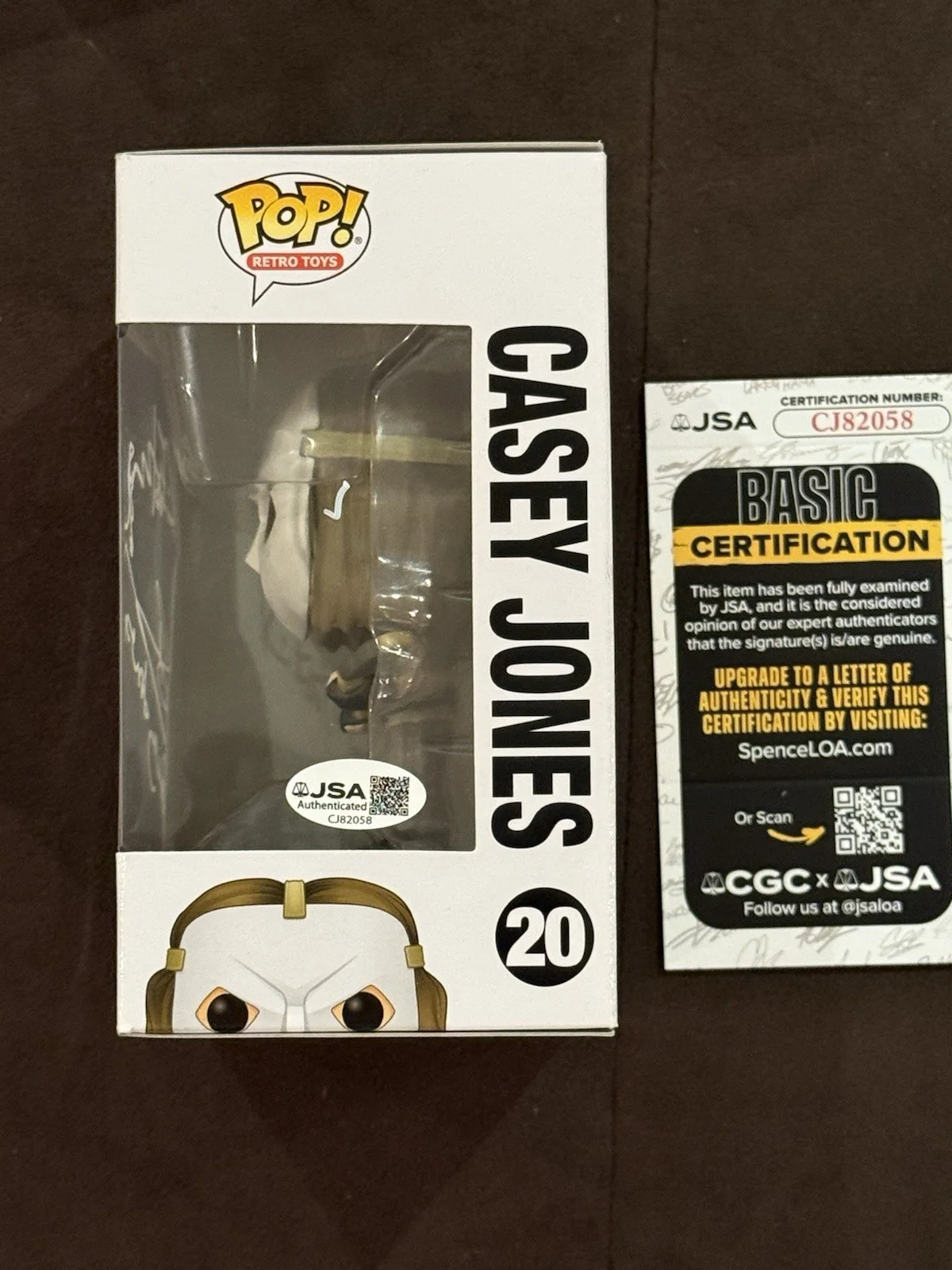Stephen Amell — STEPHEN AMELL Kevin Eastman Ninja Turtles TMNT Signed CASEY JONES Funko Pop JSA, image 5