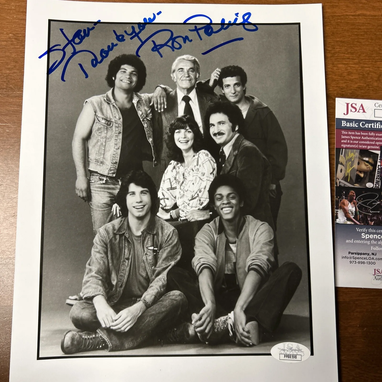 1977 Press Photo Ron Palillo Autograph 8x10 "Welcome Back, Kotter" JSA COA W, изображение 2