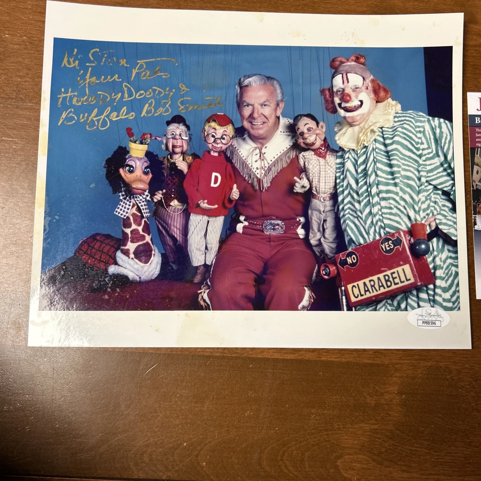 Vintage Photo Howdy Doody & Buffalo Bob Smith Autograph 8x10 Photo JSA COA W, изображение 2