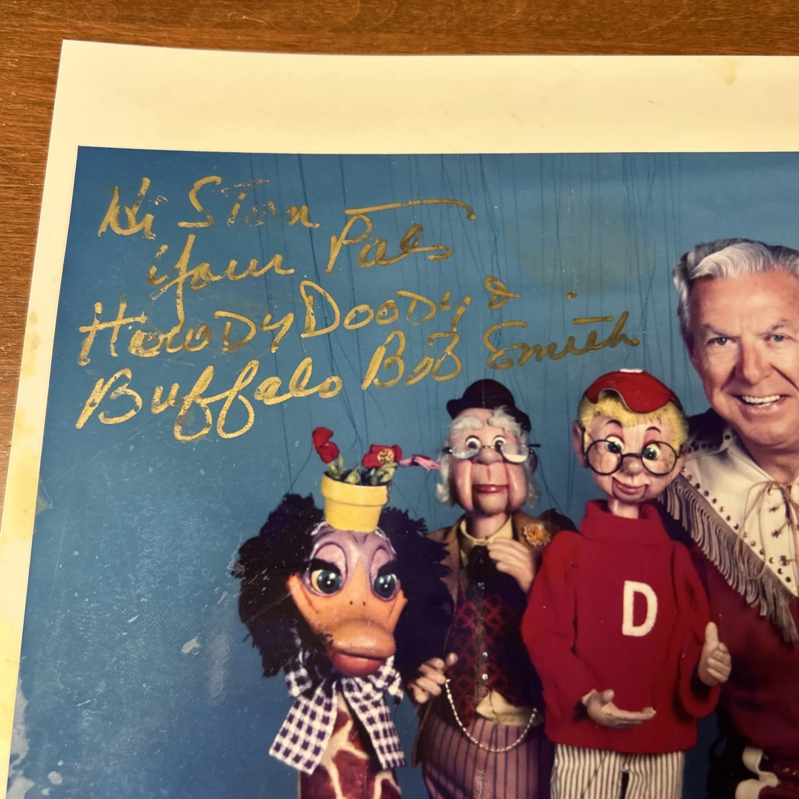 Vintage Photo Howdy Doody & Buffalo Bob Smith Autograph 8x10 Photo JSA COA W, изображение 3