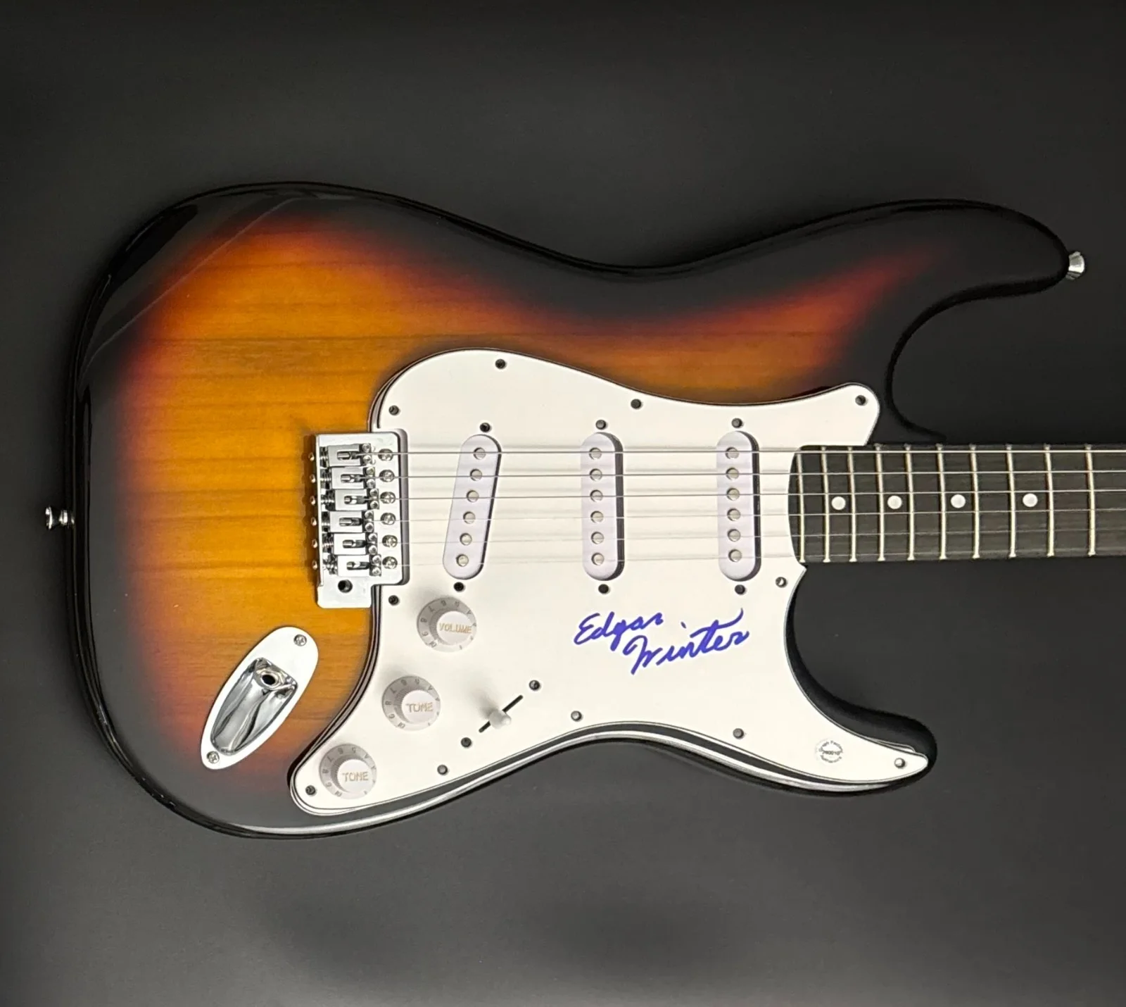 GFA Free Ride Rock Legend * EDGAR WINTER * Signed Electric Guitar PROOF AD2 COA, изображение 5