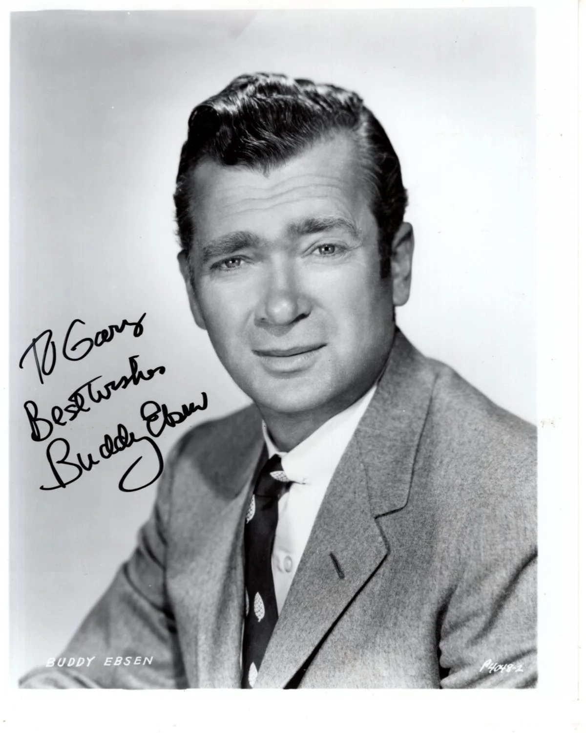 Buddy Ebsen — BUDDY EBSEN Signed Autographed 8x10 Publicity Photograph - To Gary