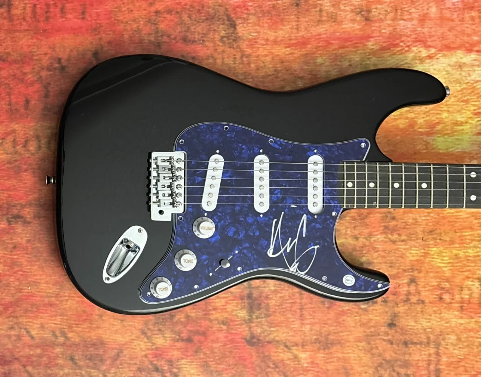 GFA Three Days Grace Singer * ADAM GONTIER * Signed Electric Guitar PROOF COA, image 5