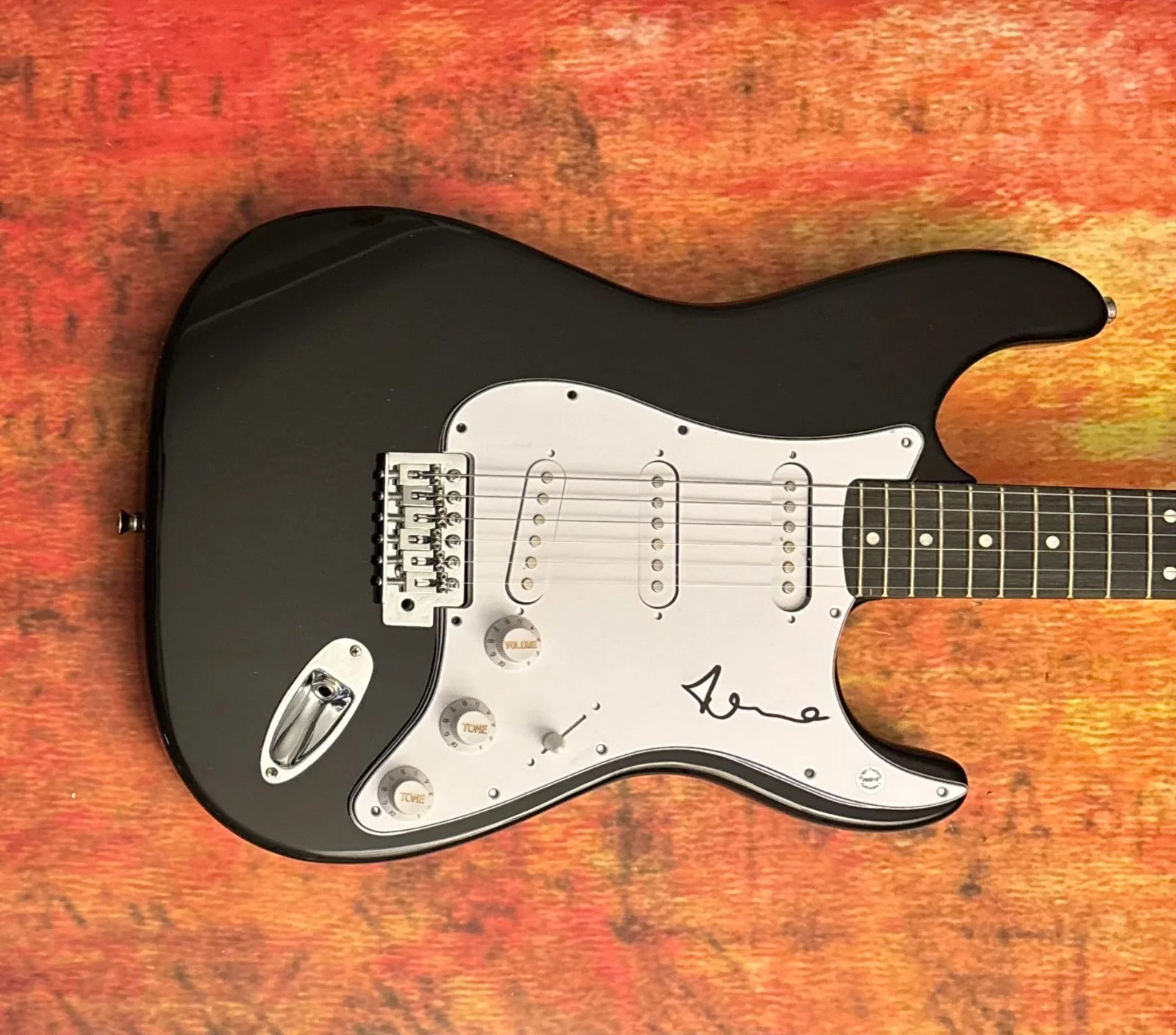 GFA Ryan O'Neal Singer * SLEEPING AT LAST * Signed Electric Guitar PROOF COA, image 2
