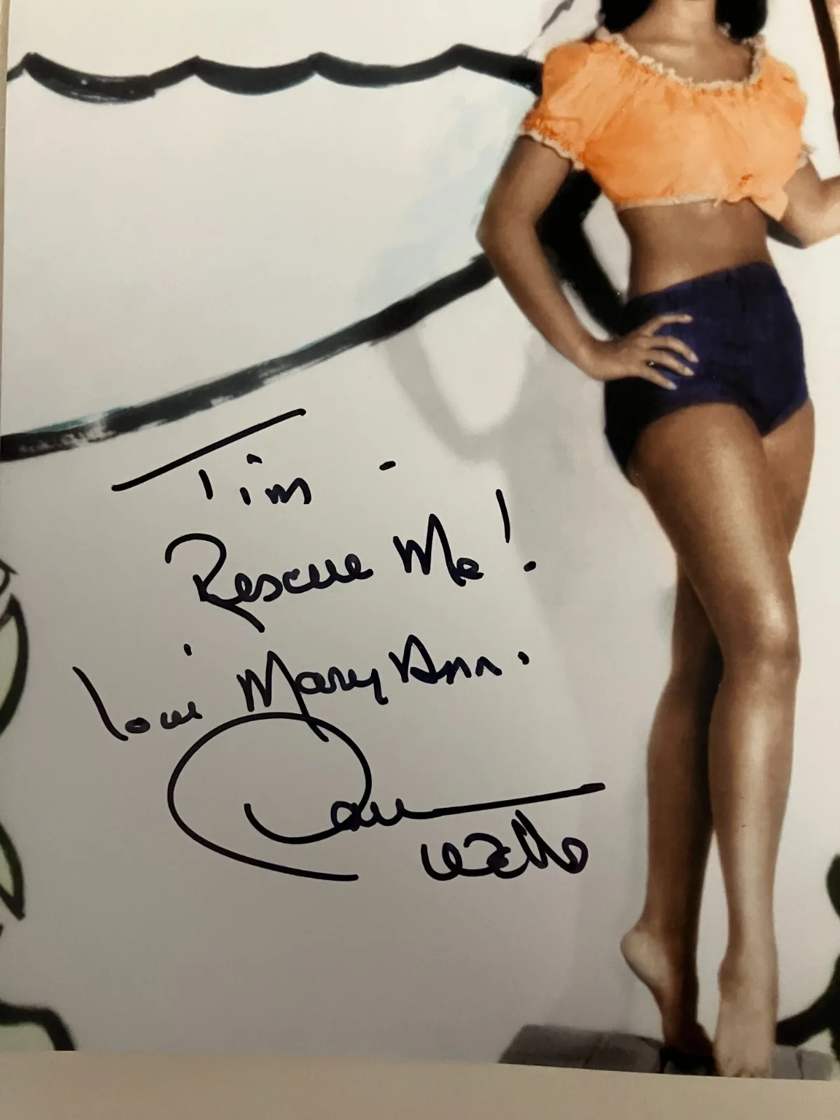 Dawn Wells — Gilligan's Island Actress DAWN WELLS Autographed 8x10 Color Photo, изображение 2