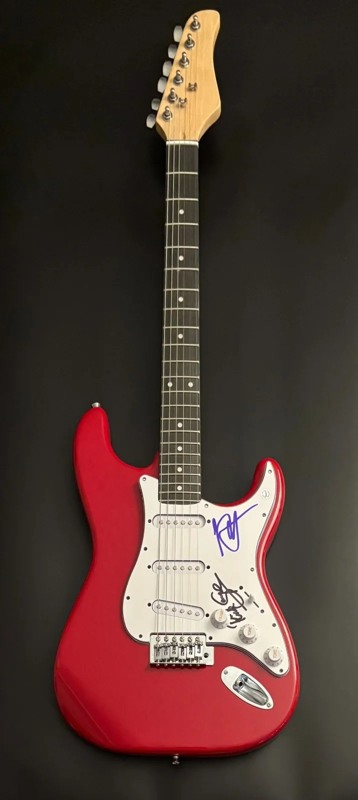 GFA Joe Elliott & Rick Savage * DEF LEPPARD * Band Signed Electric Guitar COA, image 3