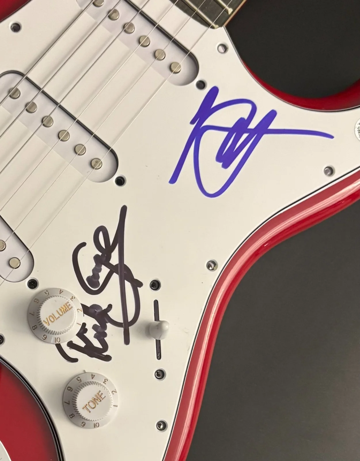 GFA Joe Elliott & Rick Savage * DEF LEPPARD * Band Signed Electric Guitar COA, image 5