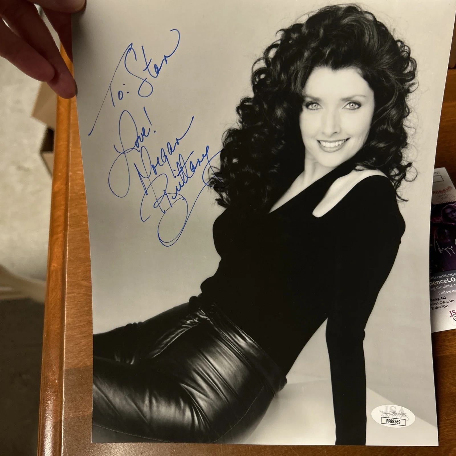 Morgan Bittany — "Dallas" Actress MORGAN BRITTANY Autograph Photo 8x10 JSA COA W, image 2
